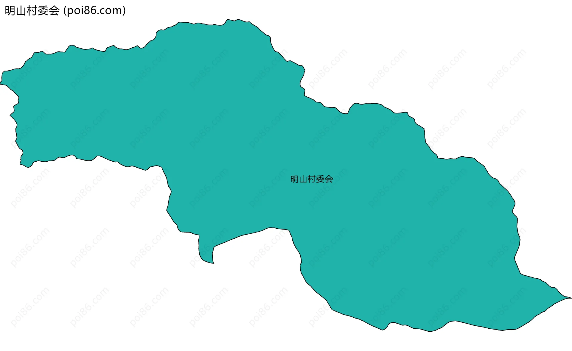 明山村委会边界地图