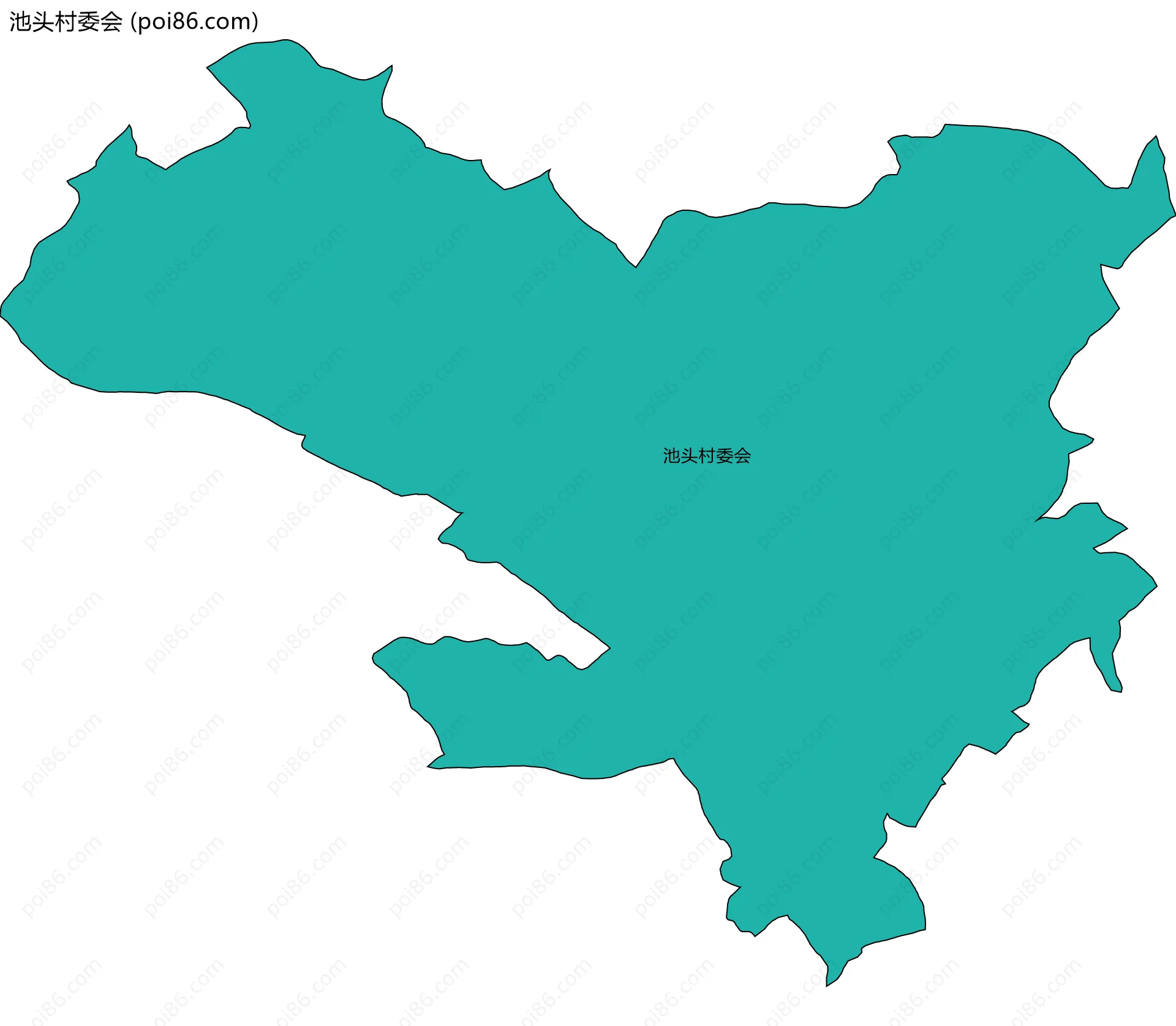 池头村委会边界地图