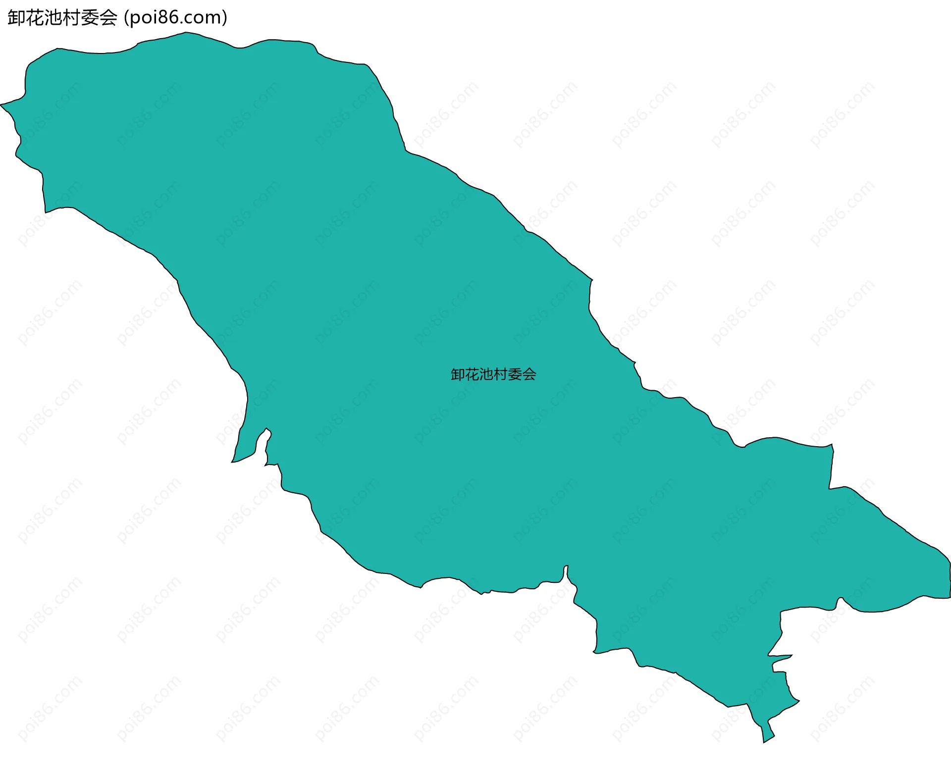 卸花池村委会边界地图
