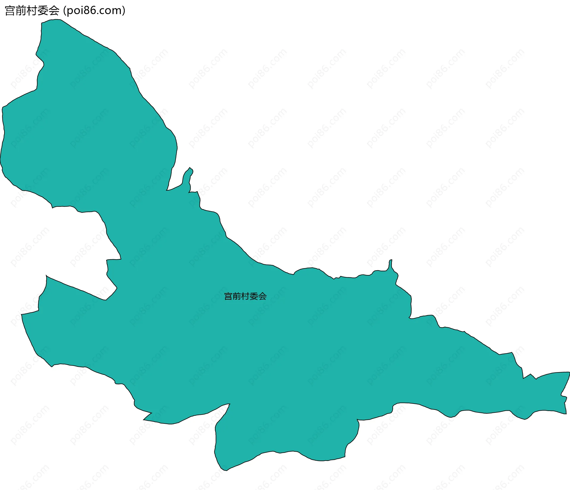 宫前村委会边界地图