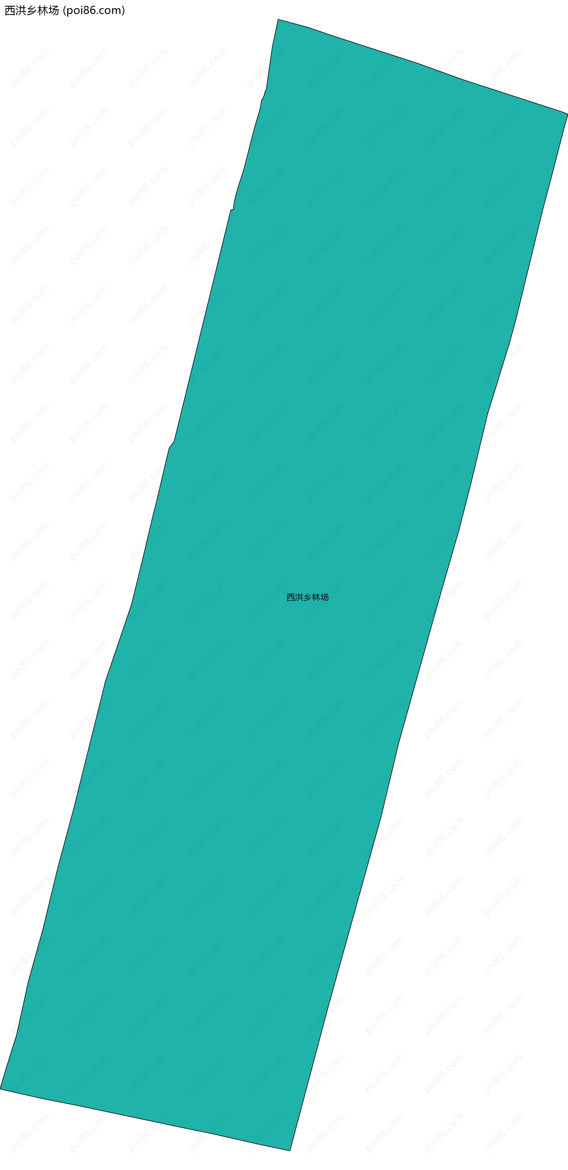 西洪乡林场边界地图