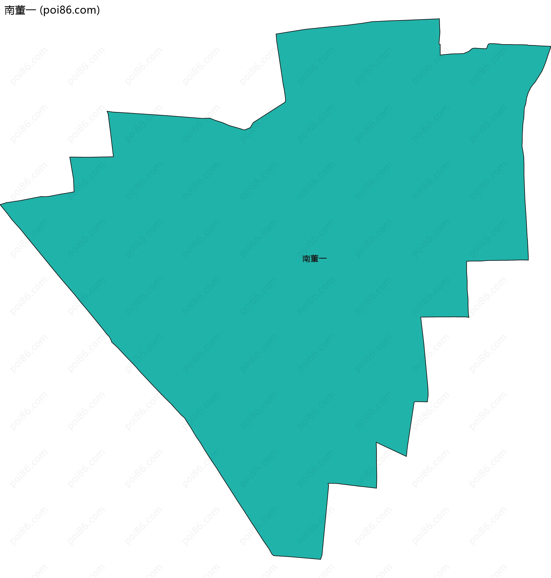 南董一边界地图
