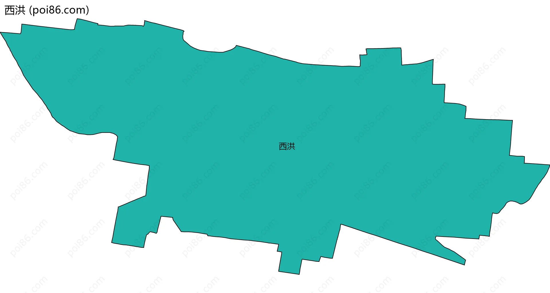 西洪边界地图