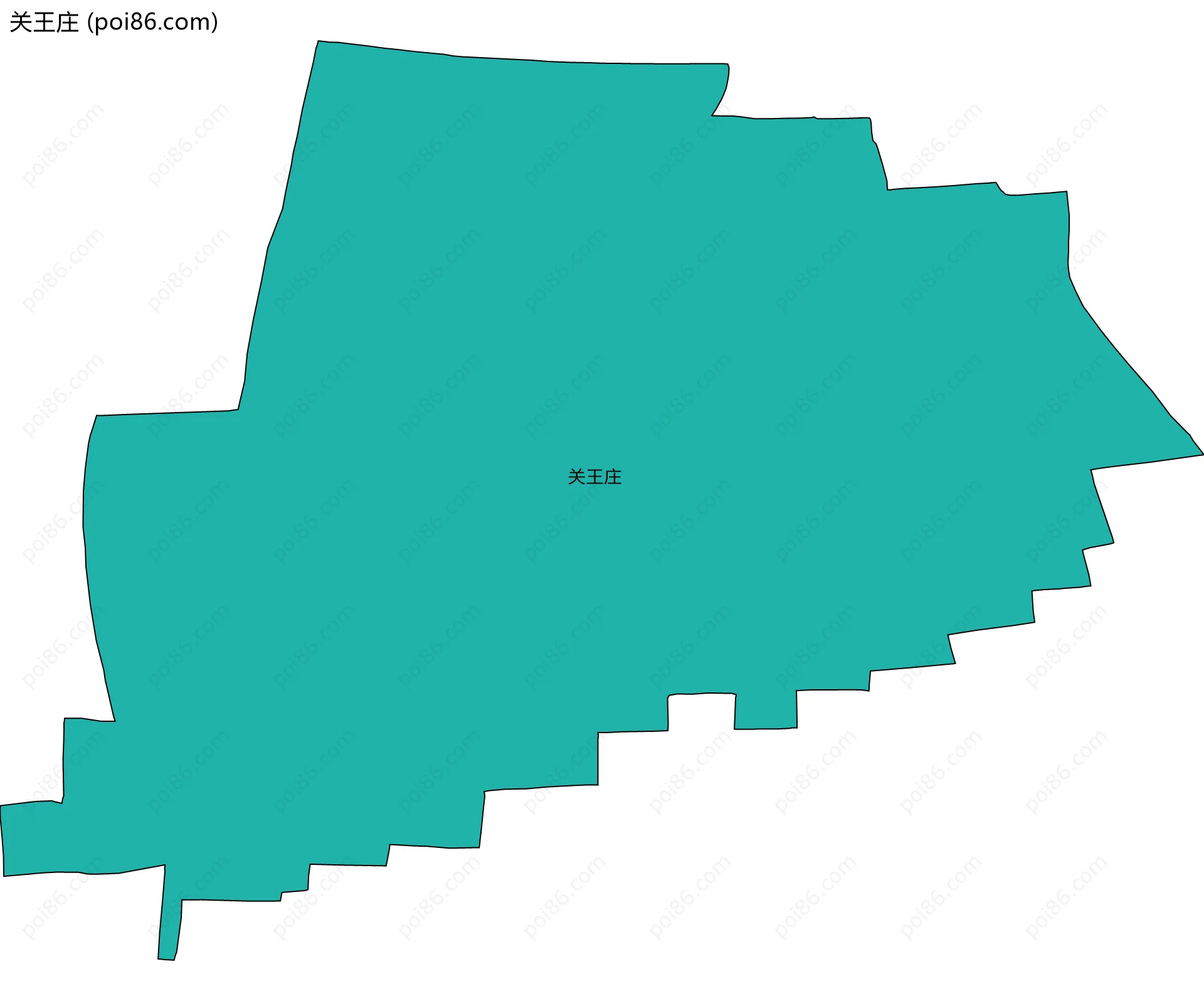 关王庄边界地图