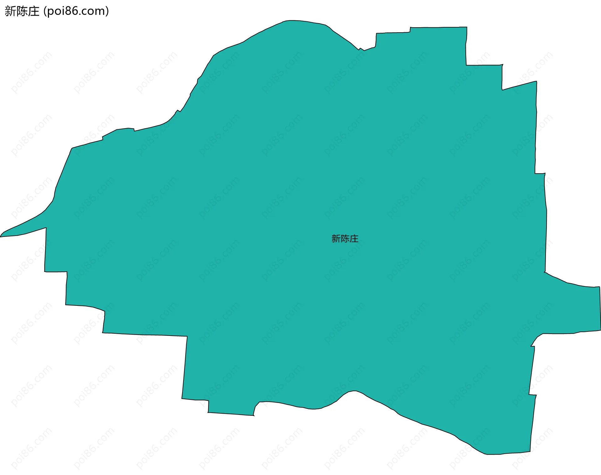 新陈庄边界地图