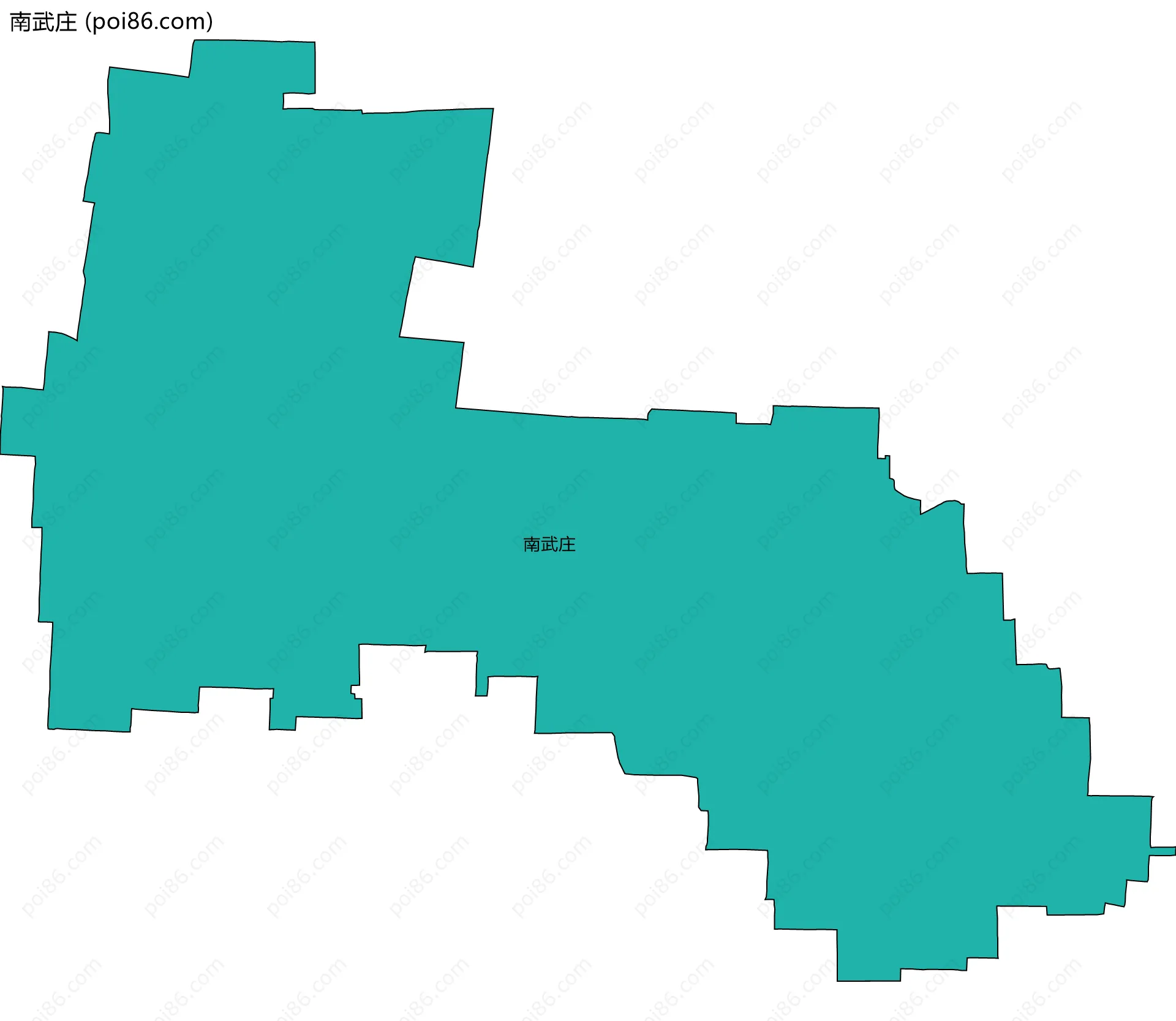 南武庄边界地图