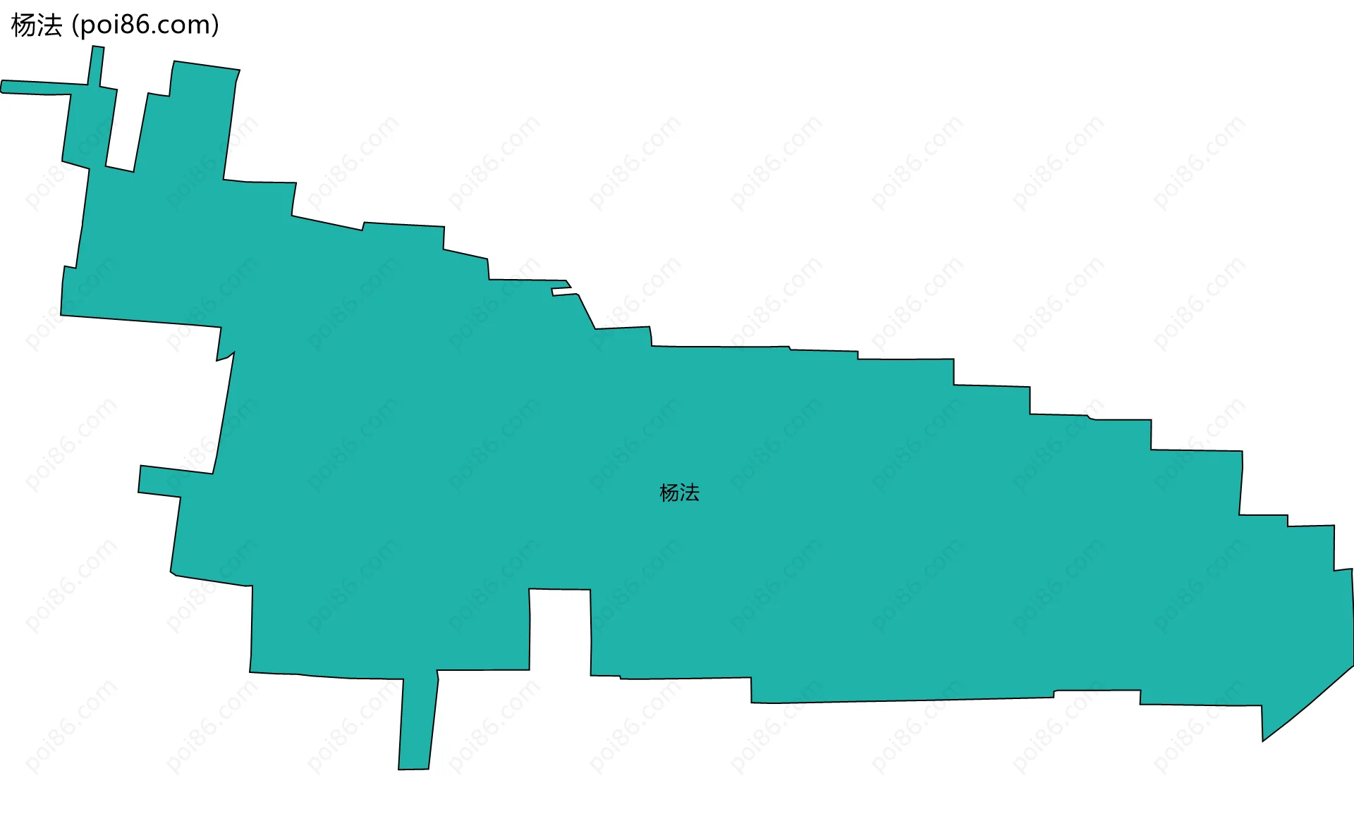 杨法边界地图