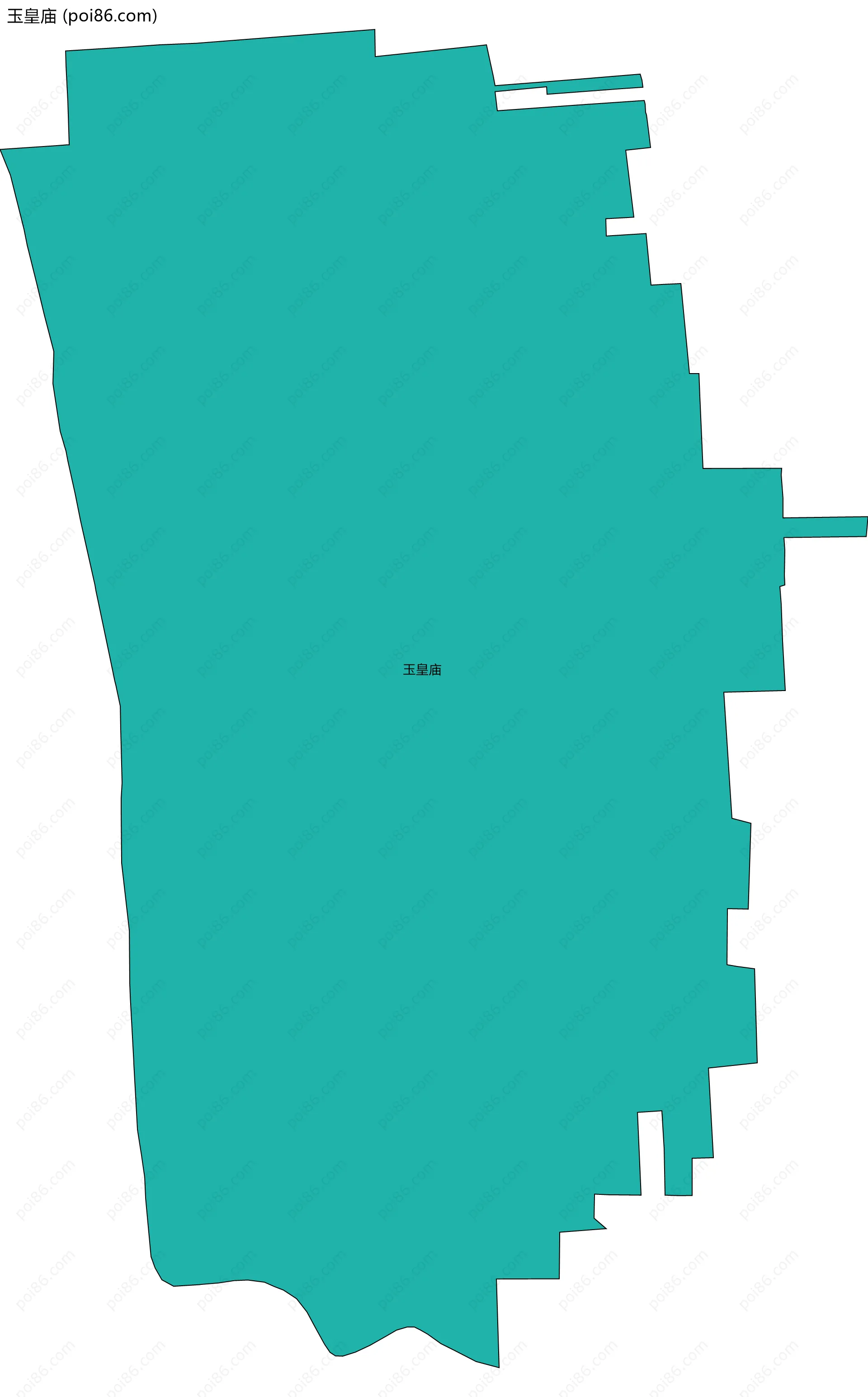 玉皇庙边界地图