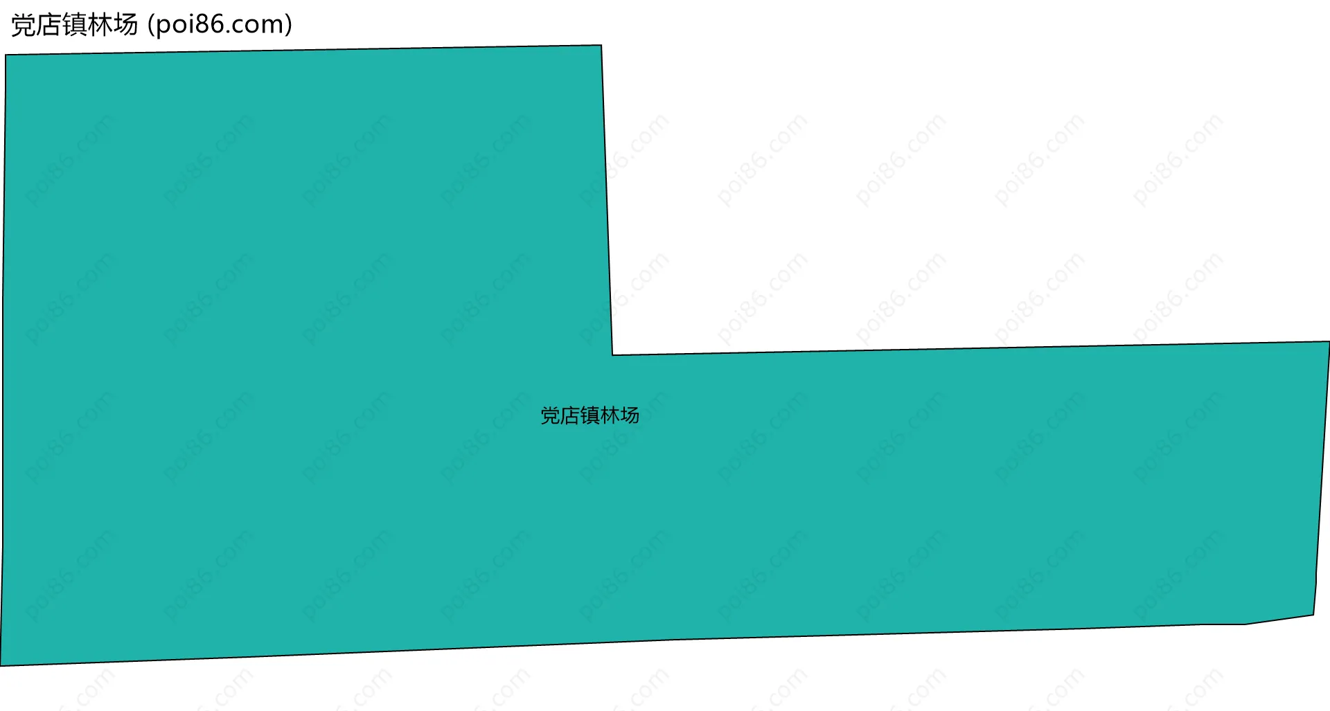 党店镇林场边界地图