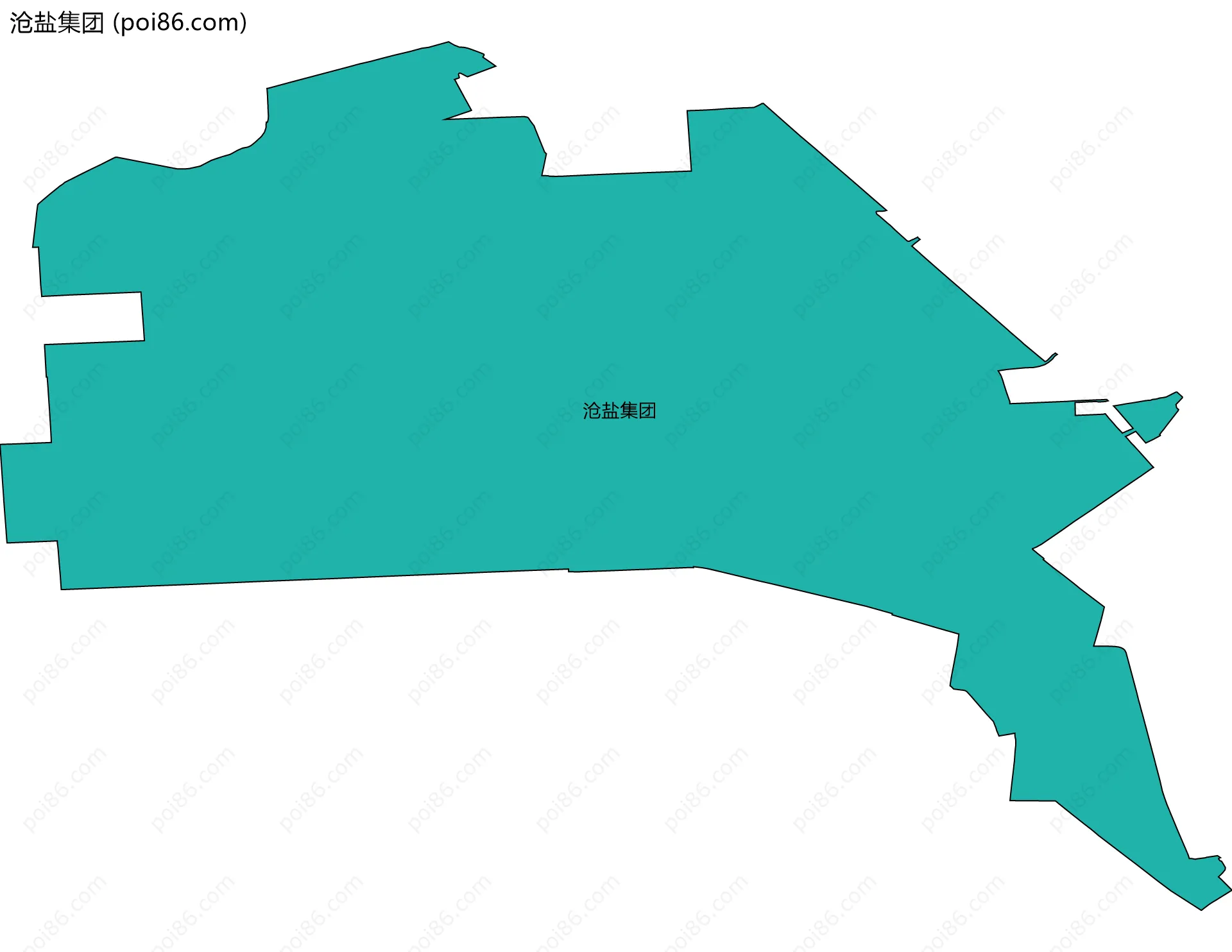 沧盐集团边界地图