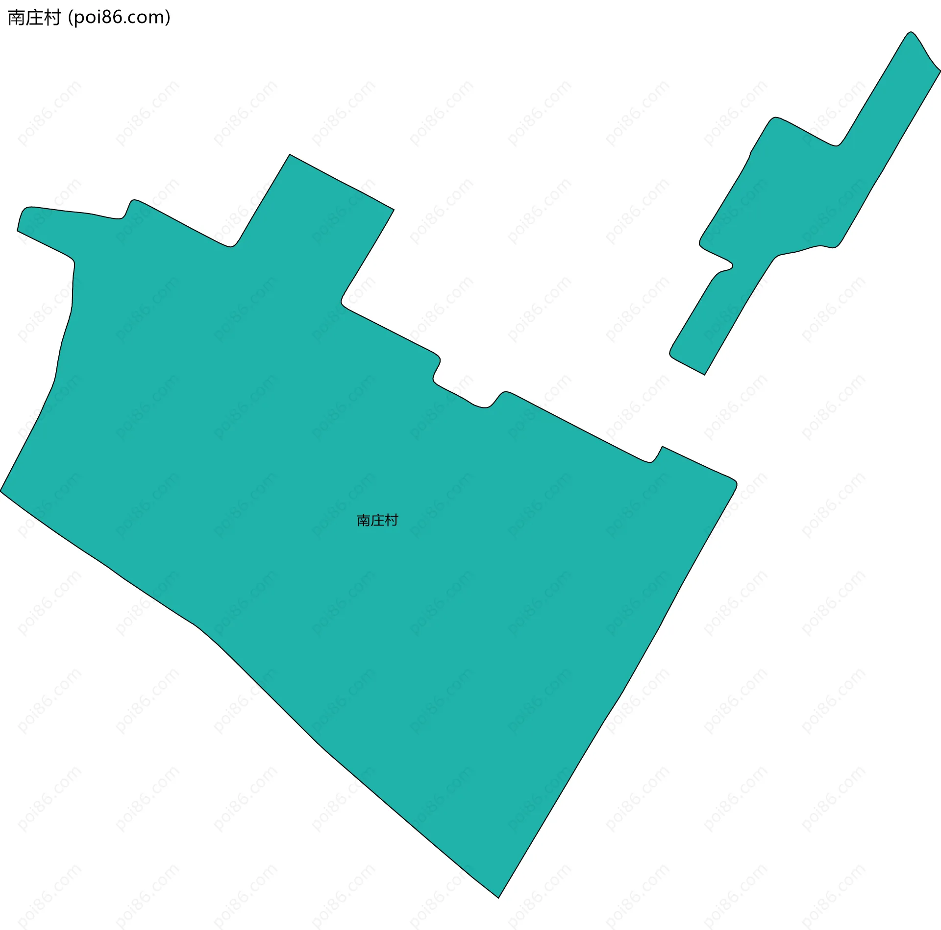 南庄村边界地图