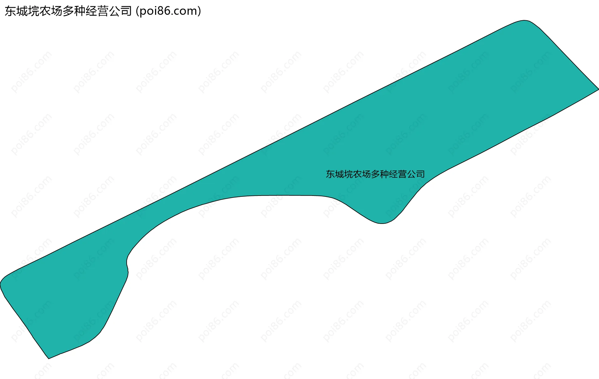 东城垸农场多种经营公司边界地图