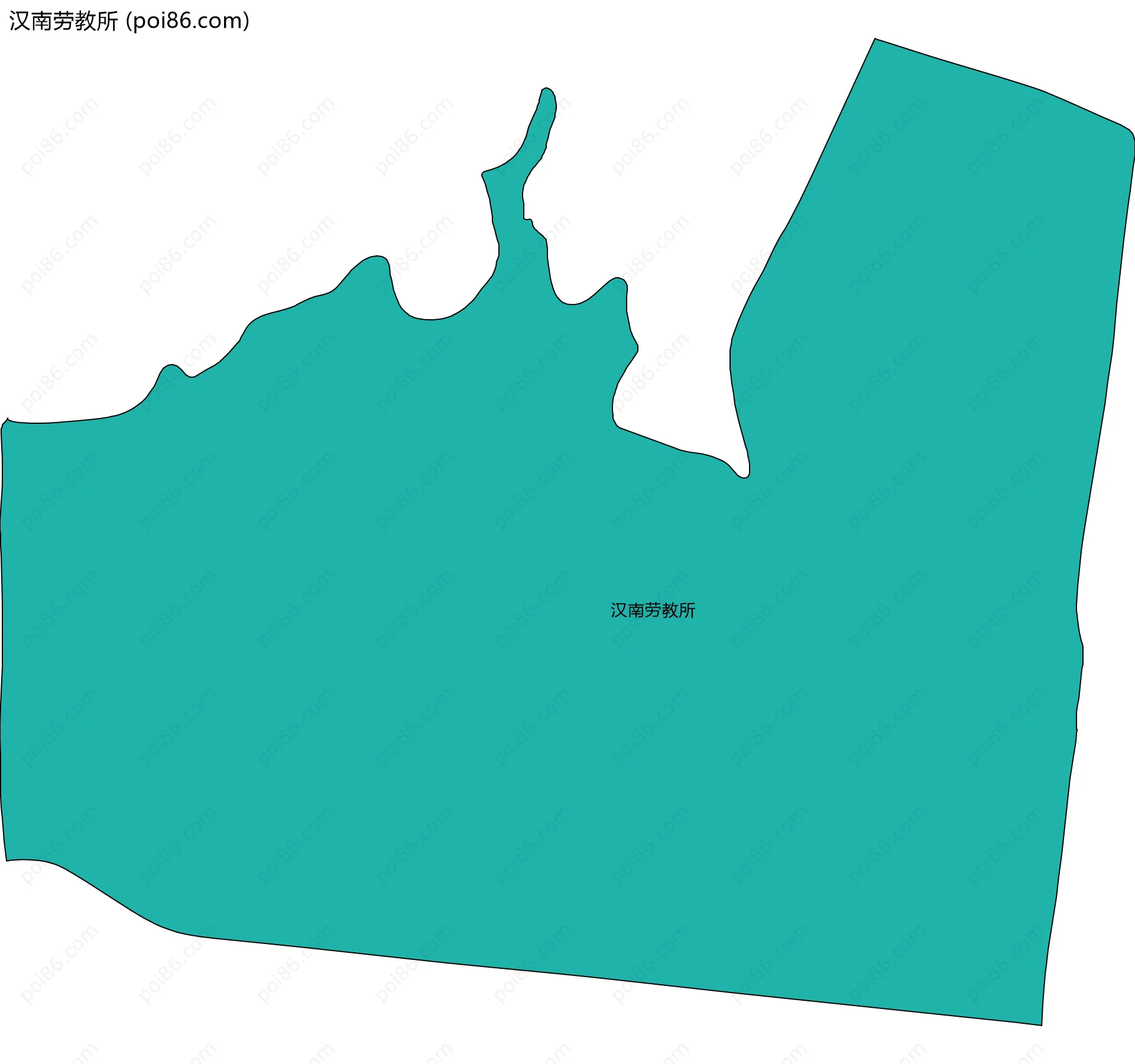 汉南劳教所边界地图
