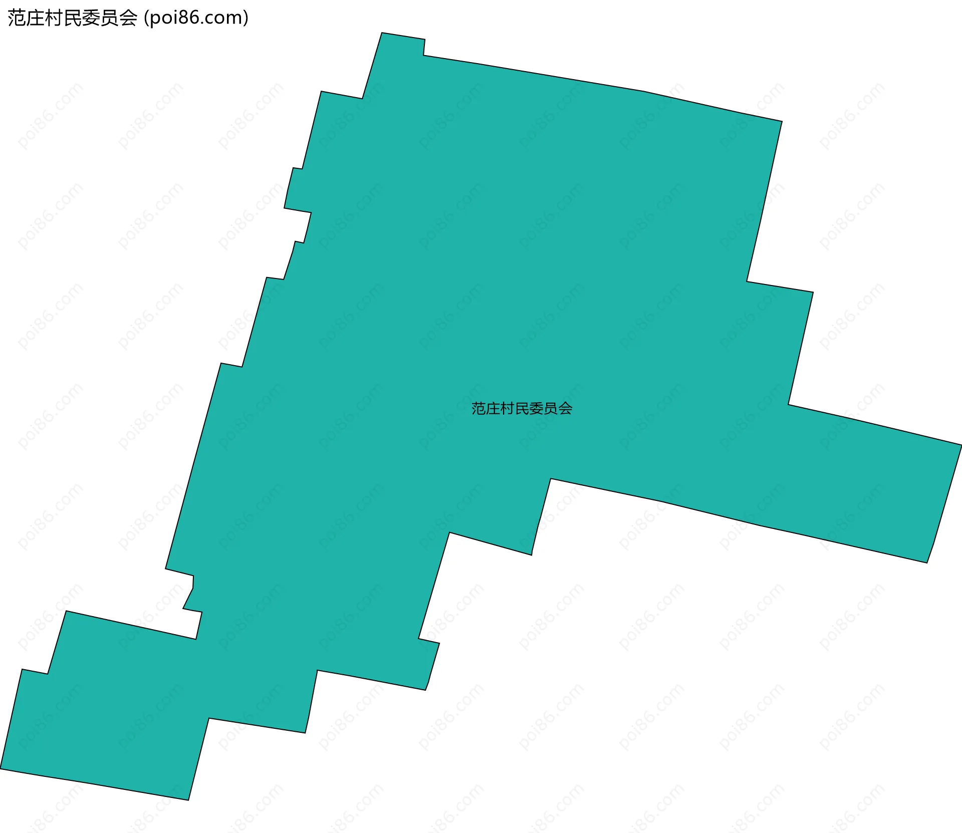 范庄村民委员会边界地图