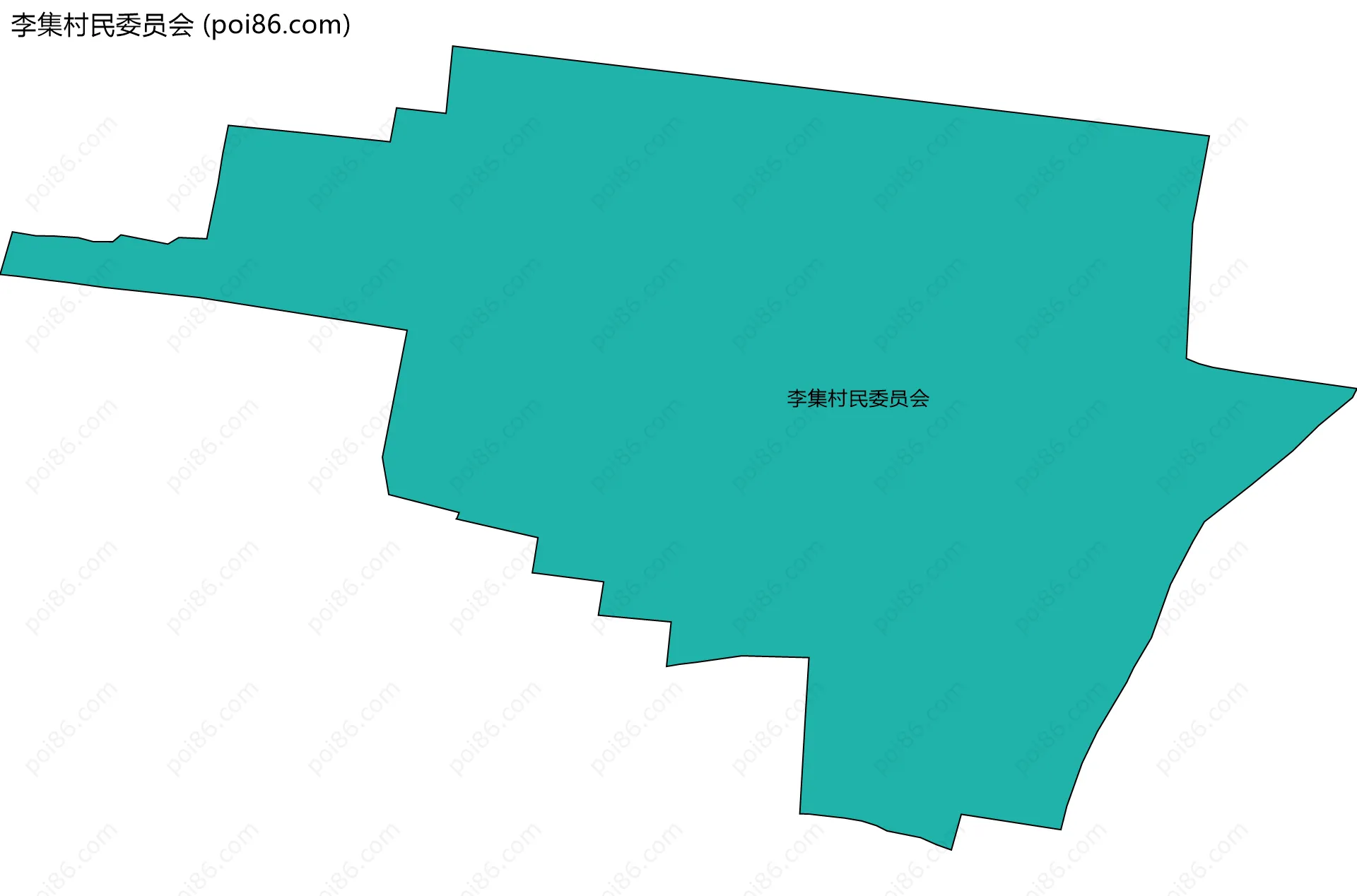 李集村民委员会边界地图