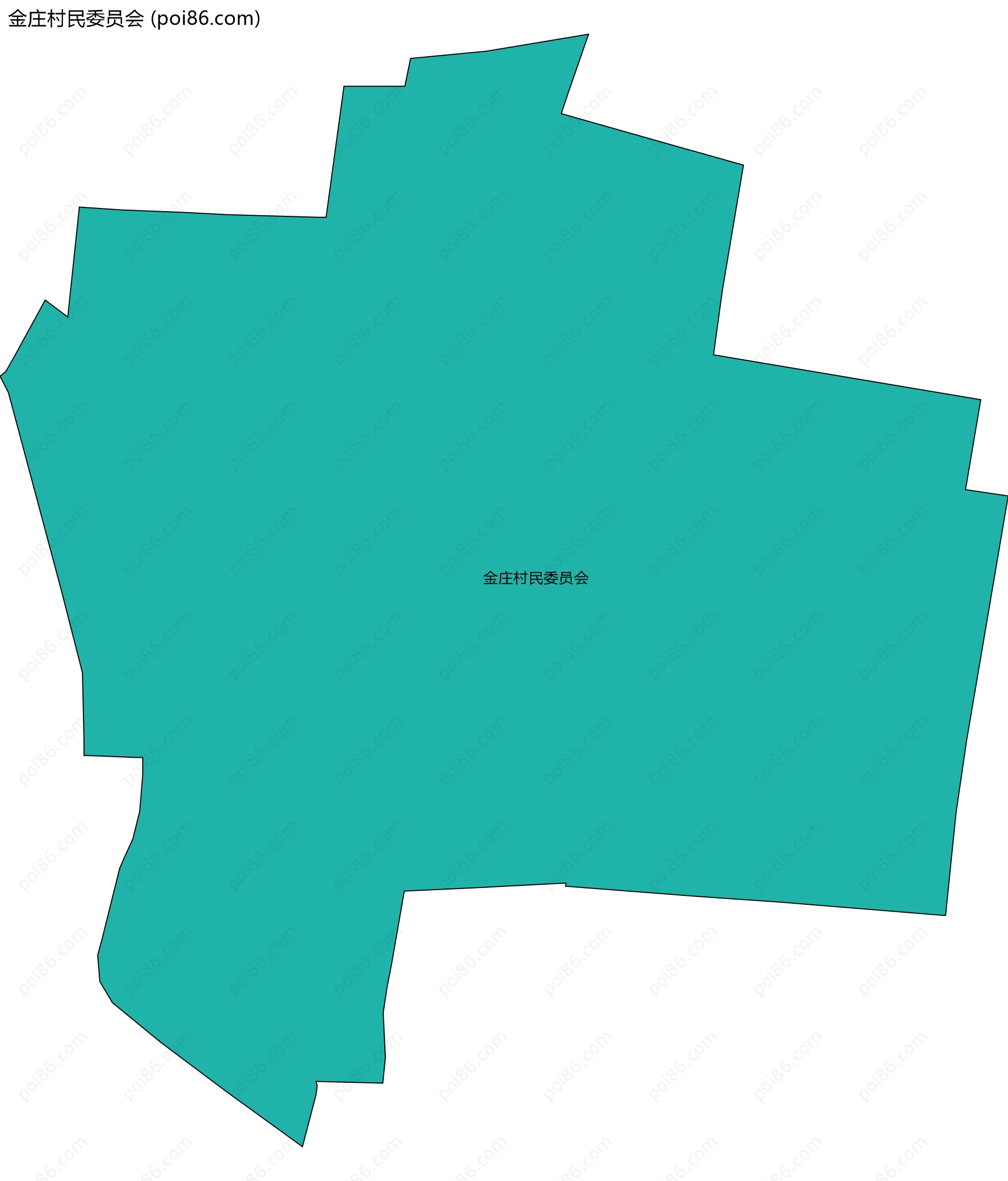 金庄村民委员会边界地图