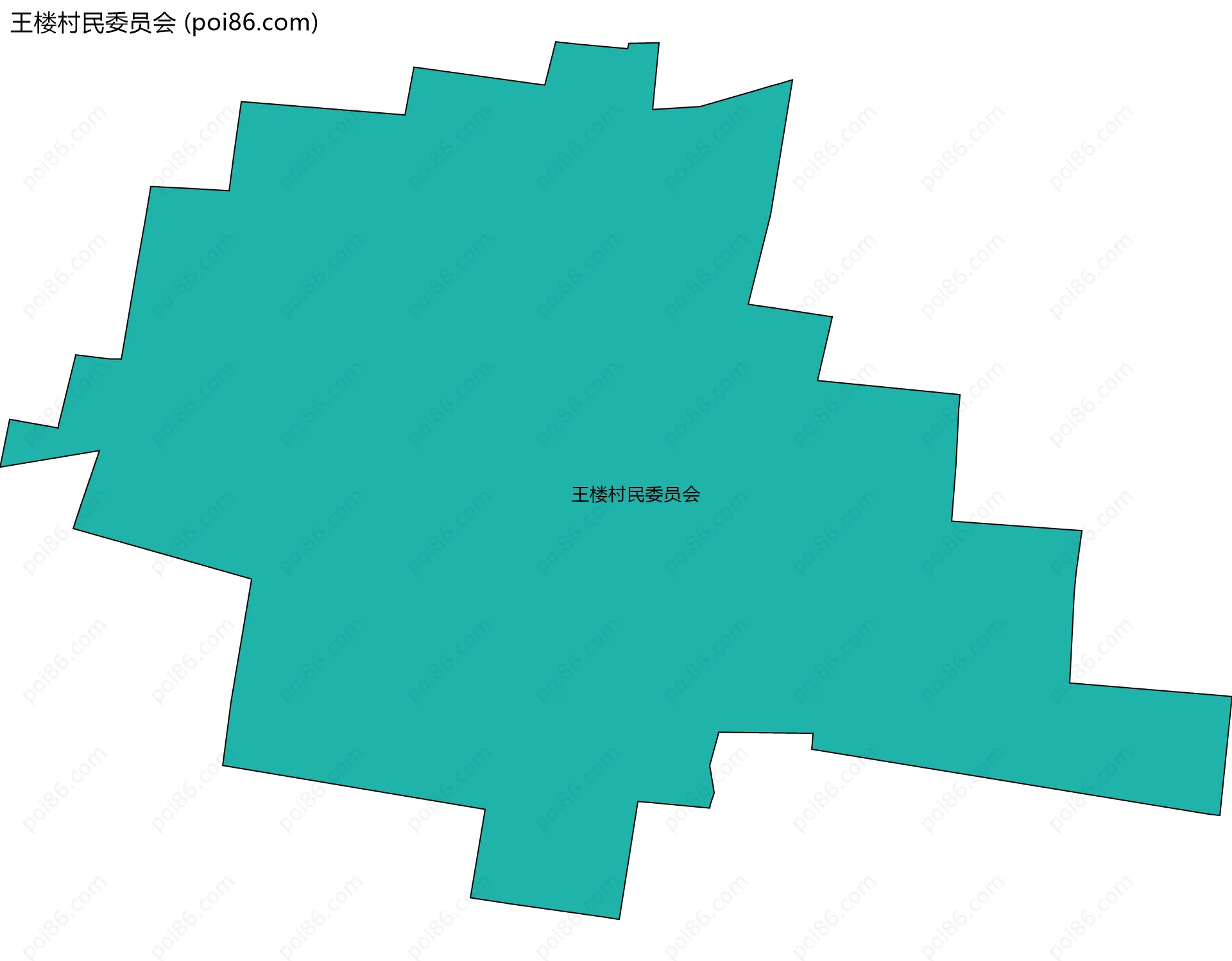 王楼村民委员会边界地图