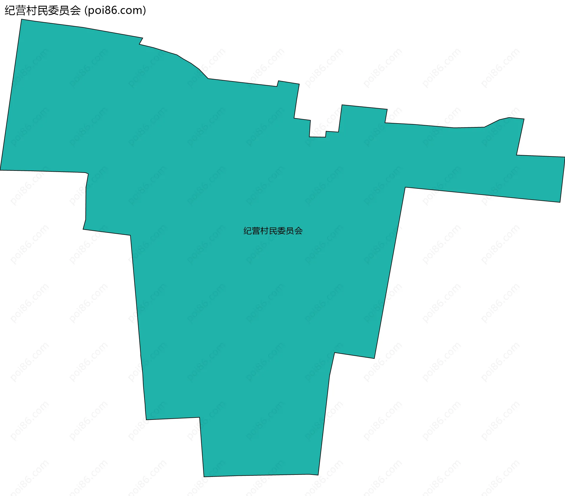 纪营村民委员会边界地图