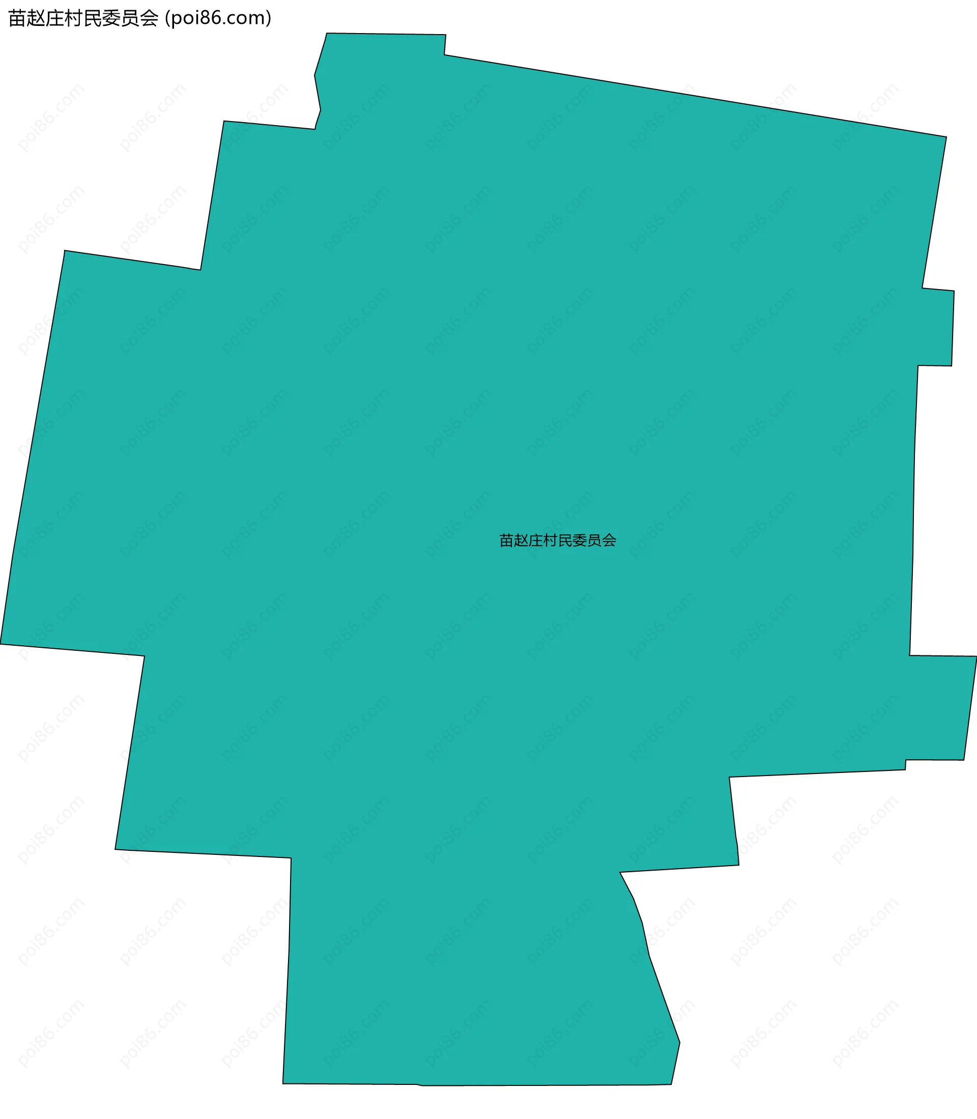 苗赵庄村民委员会边界地图