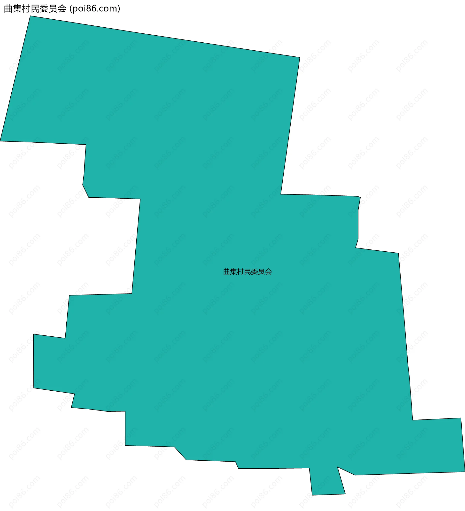 曲集村民委员会边界地图
