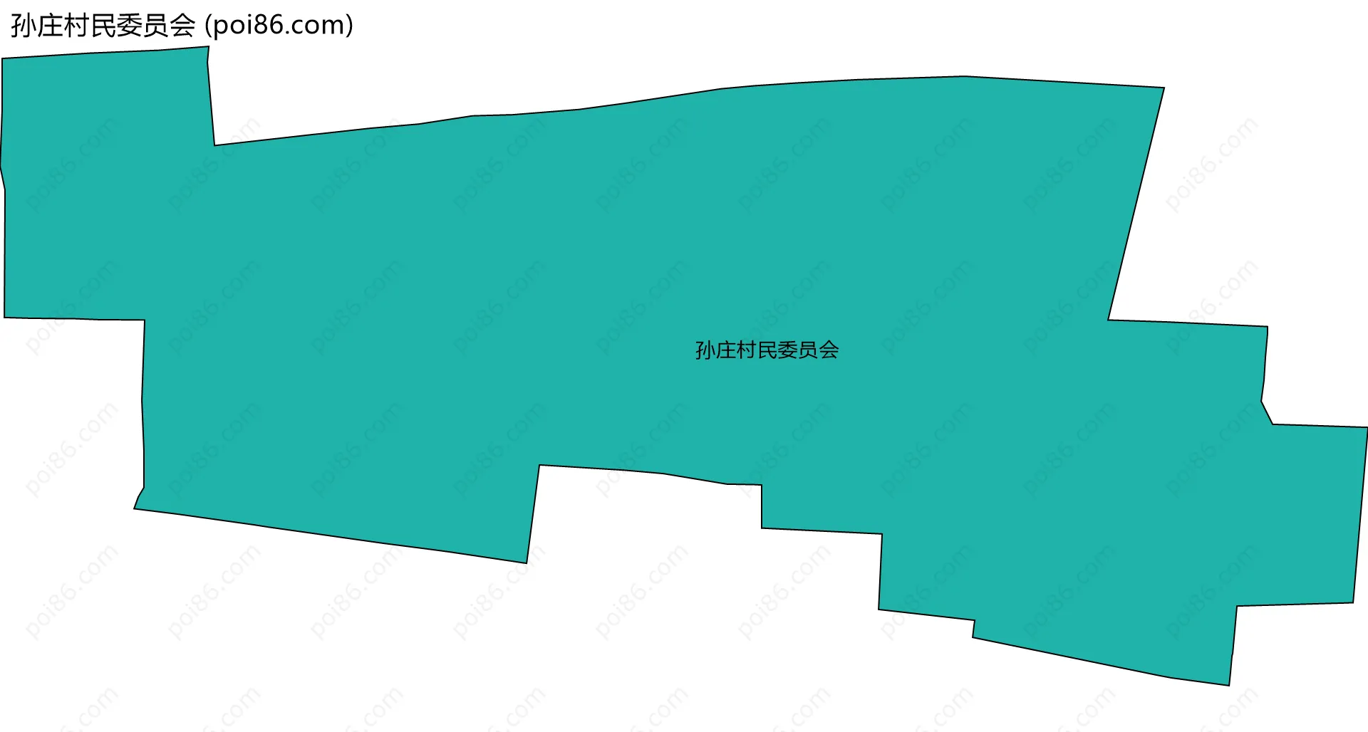孙庄村民委员会边界地图