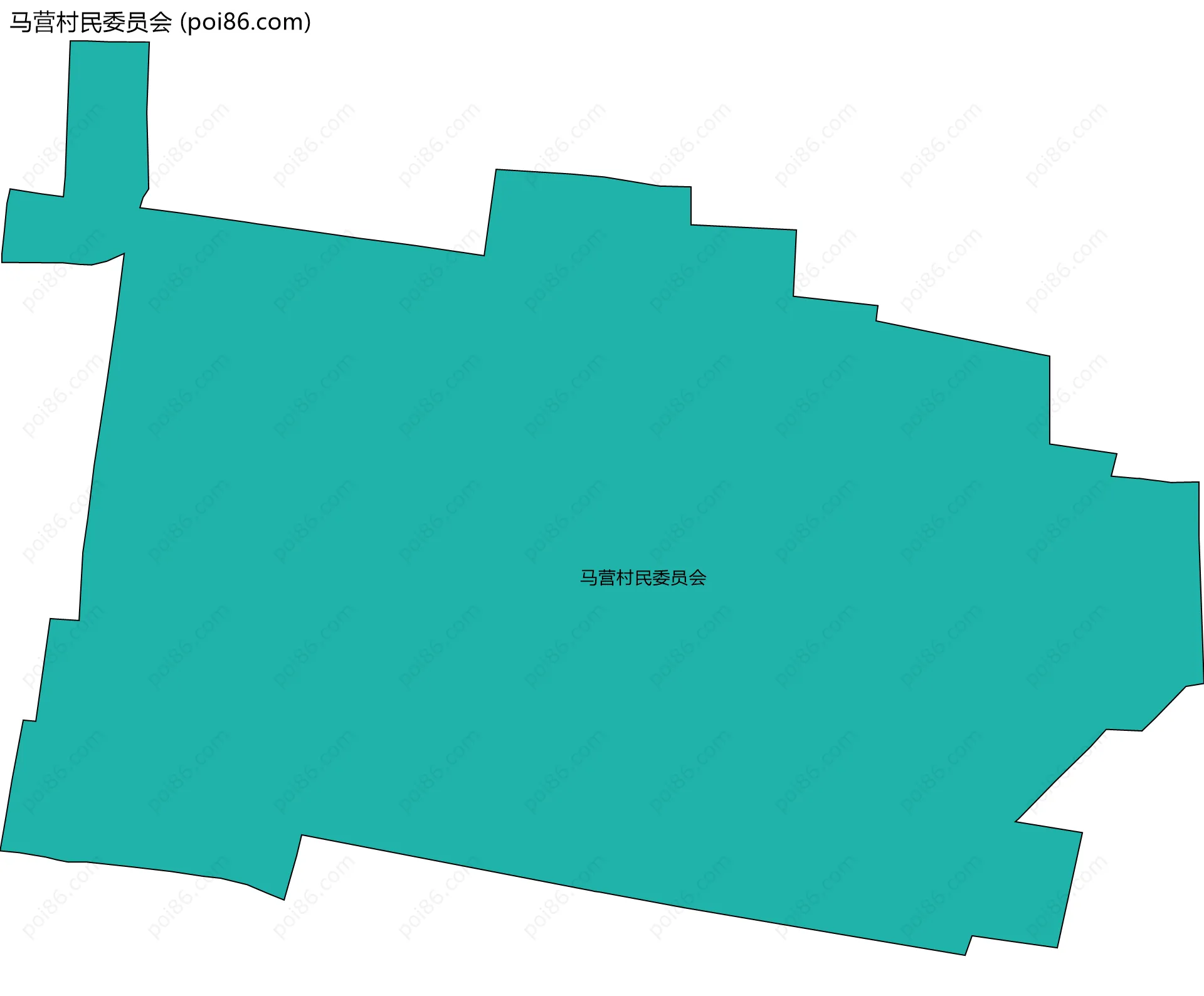 马营村民委员会边界地图