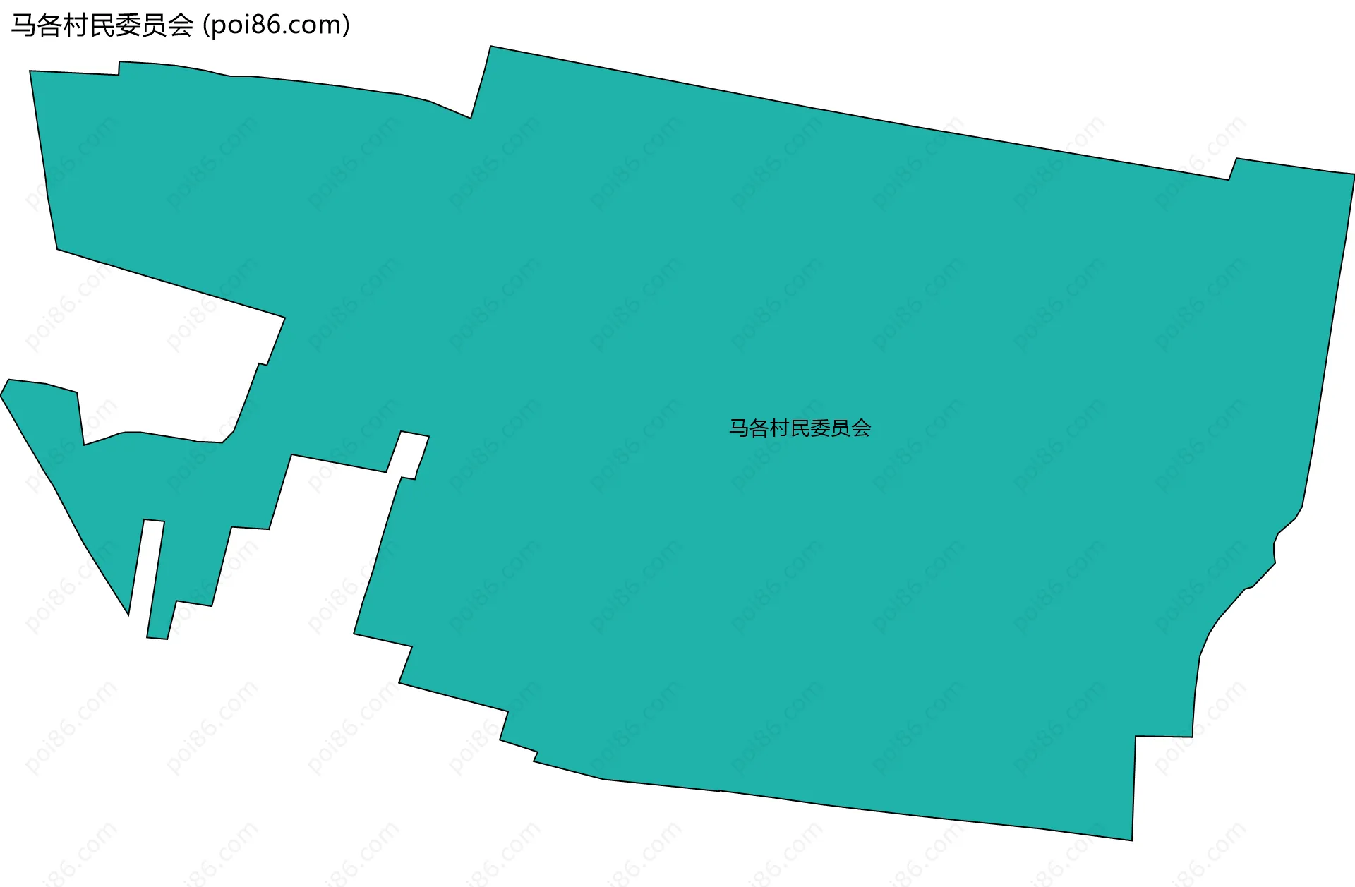 马各村民委员会边界地图