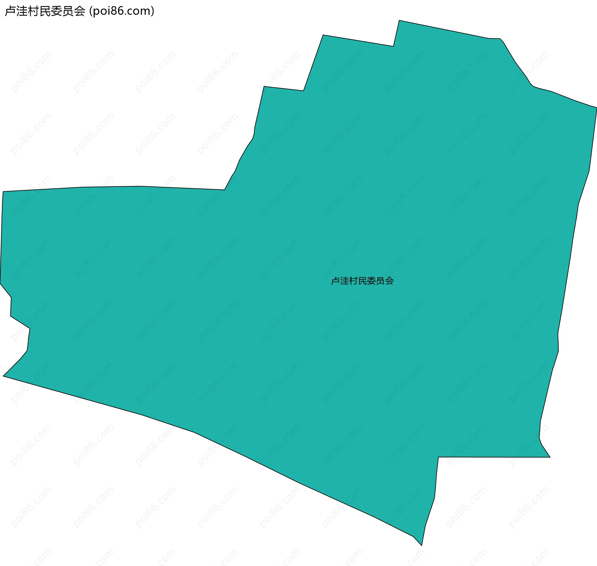 卢洼村民委员会边界地图