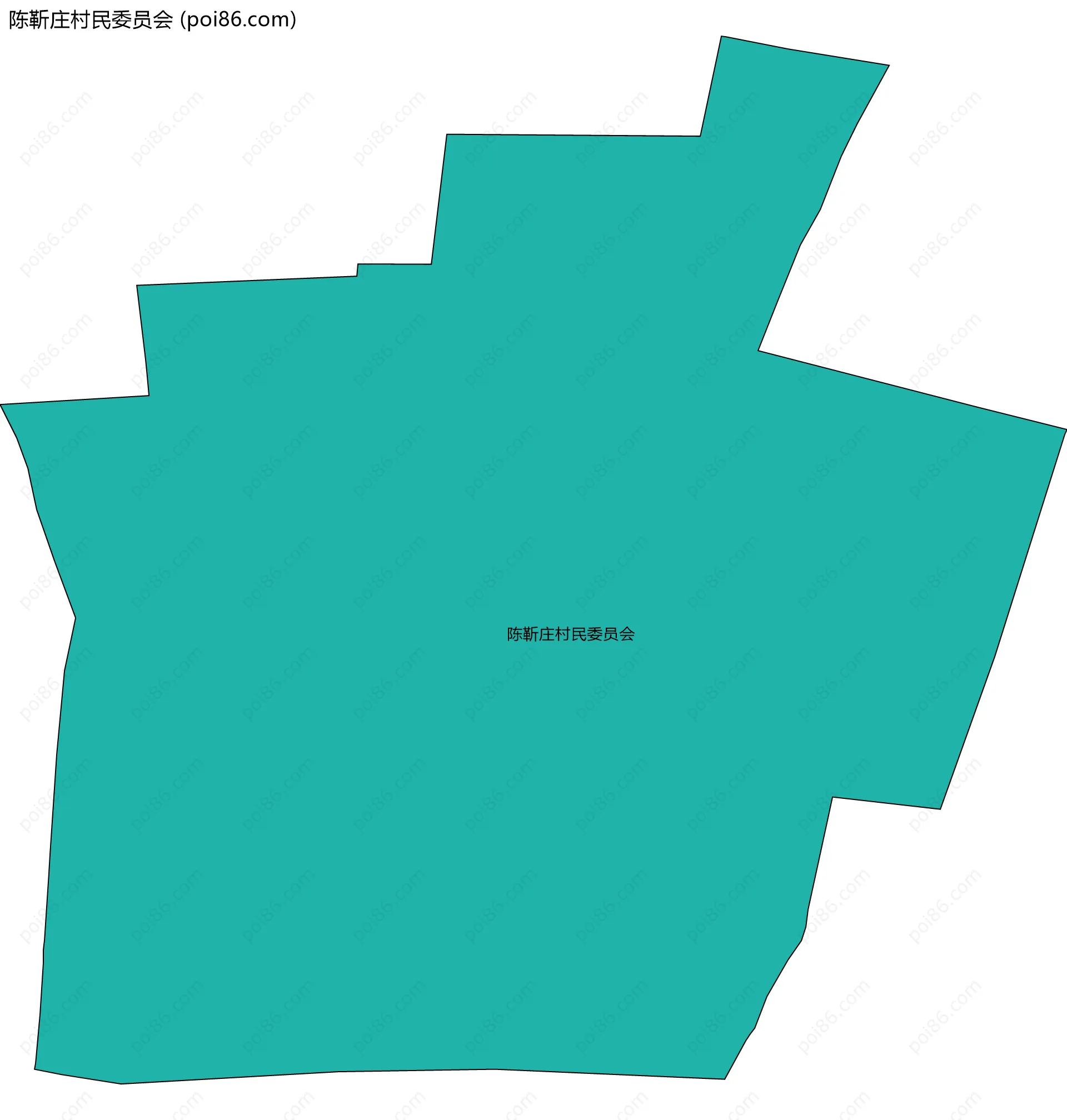 陈靳庄村民委员会边界地图