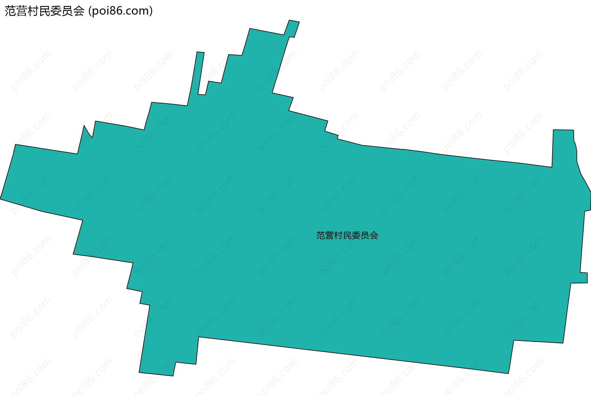 范营村民委员会边界地图