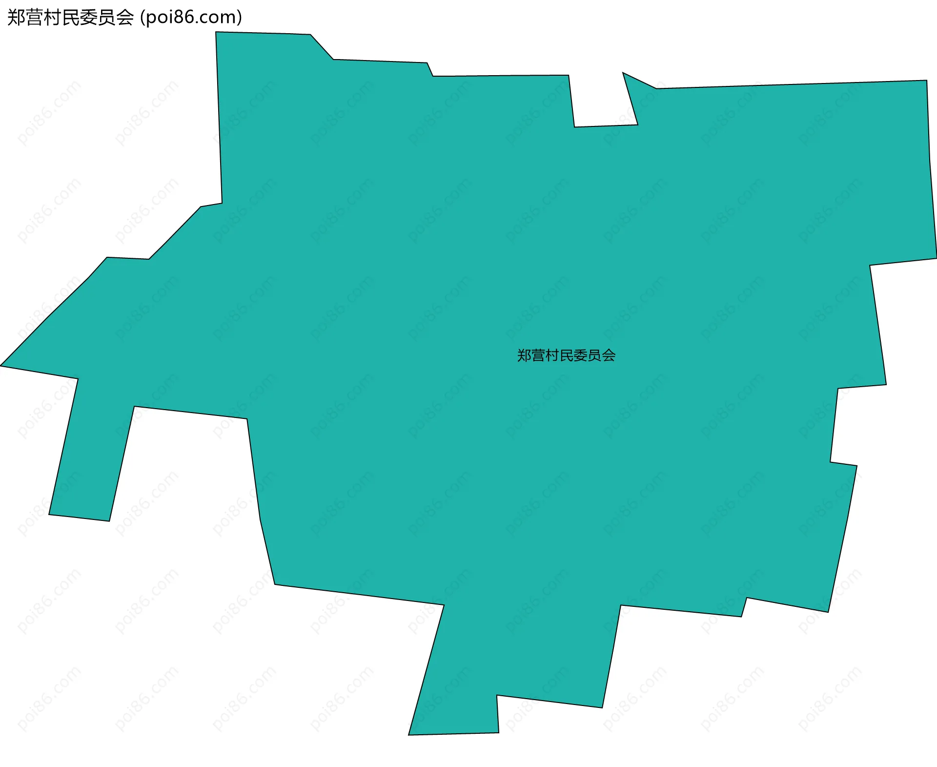郑营村民委员会边界地图