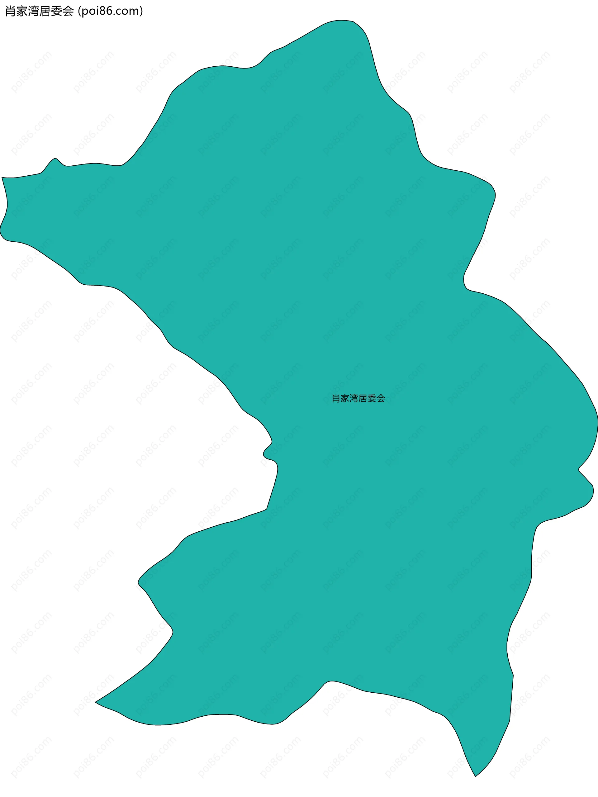 肖家湾居委会边界地图