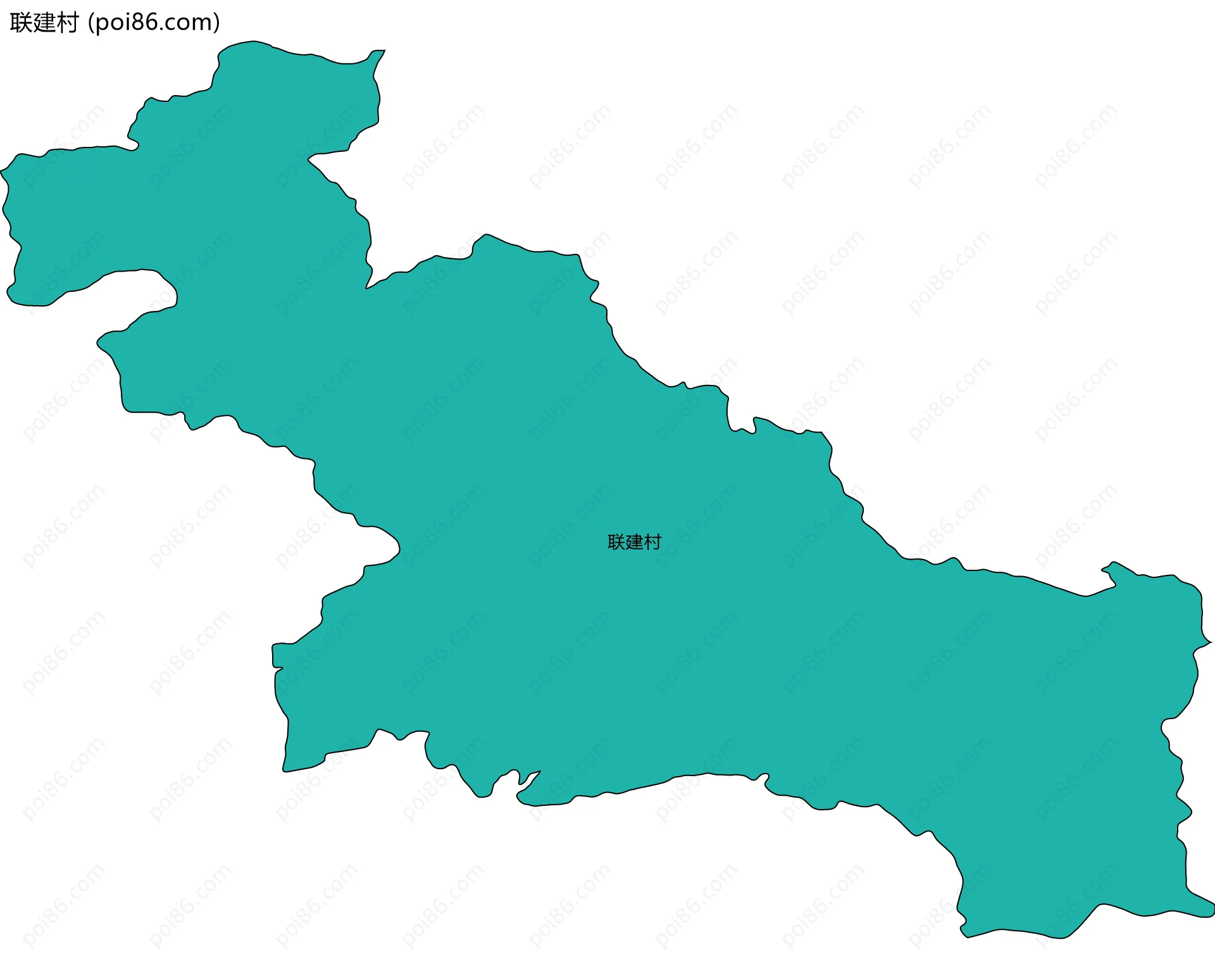 联建村边界地图