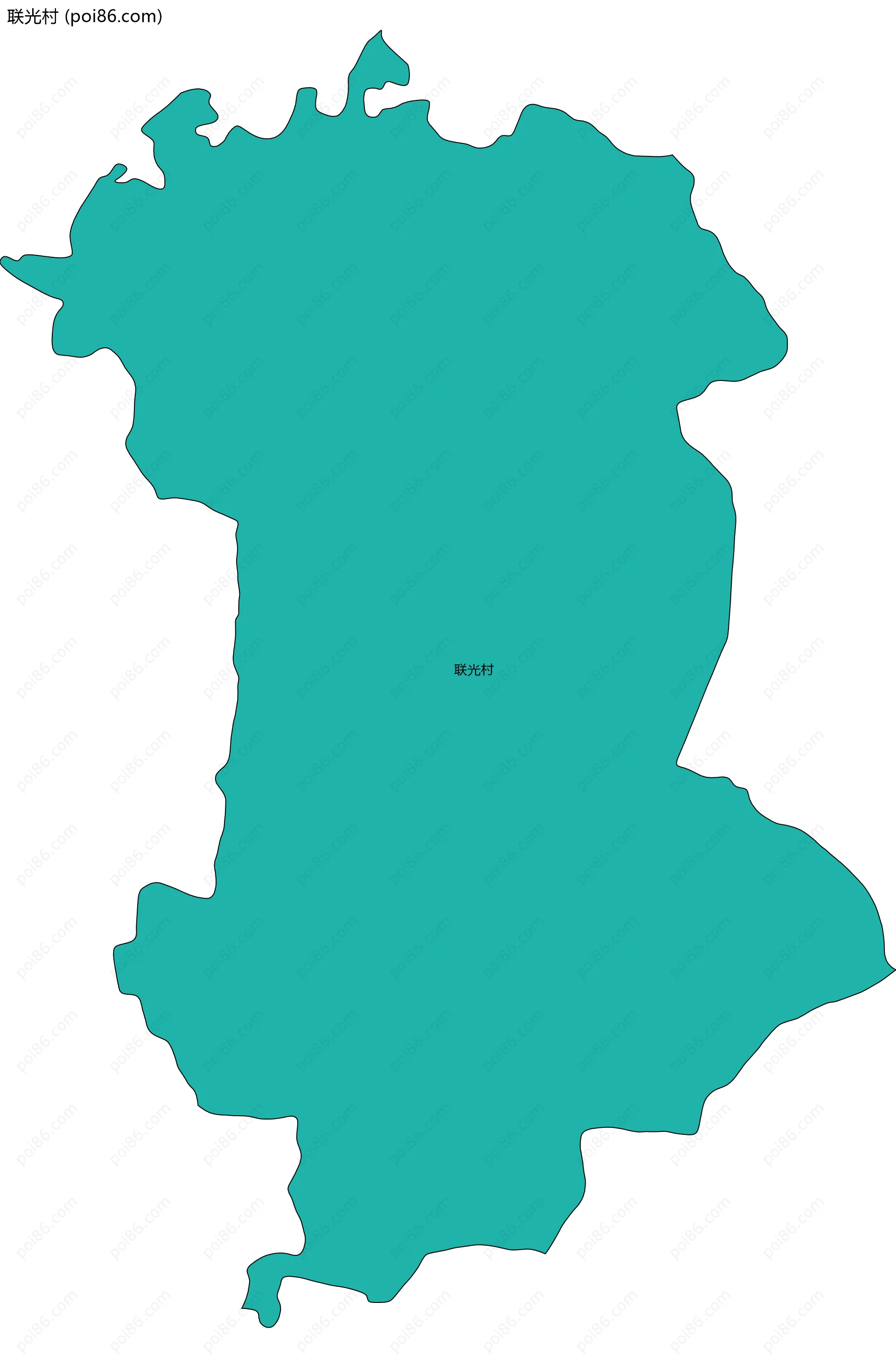 联光村边界地图