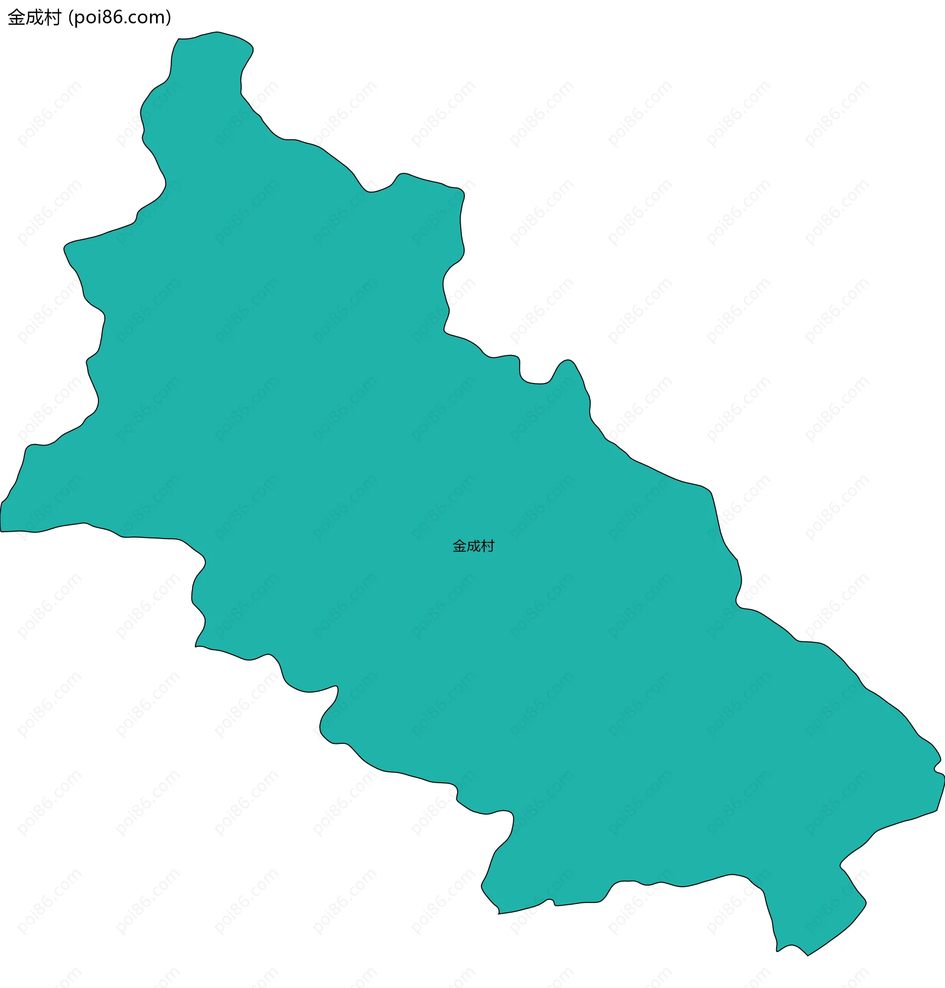金成村边界地图