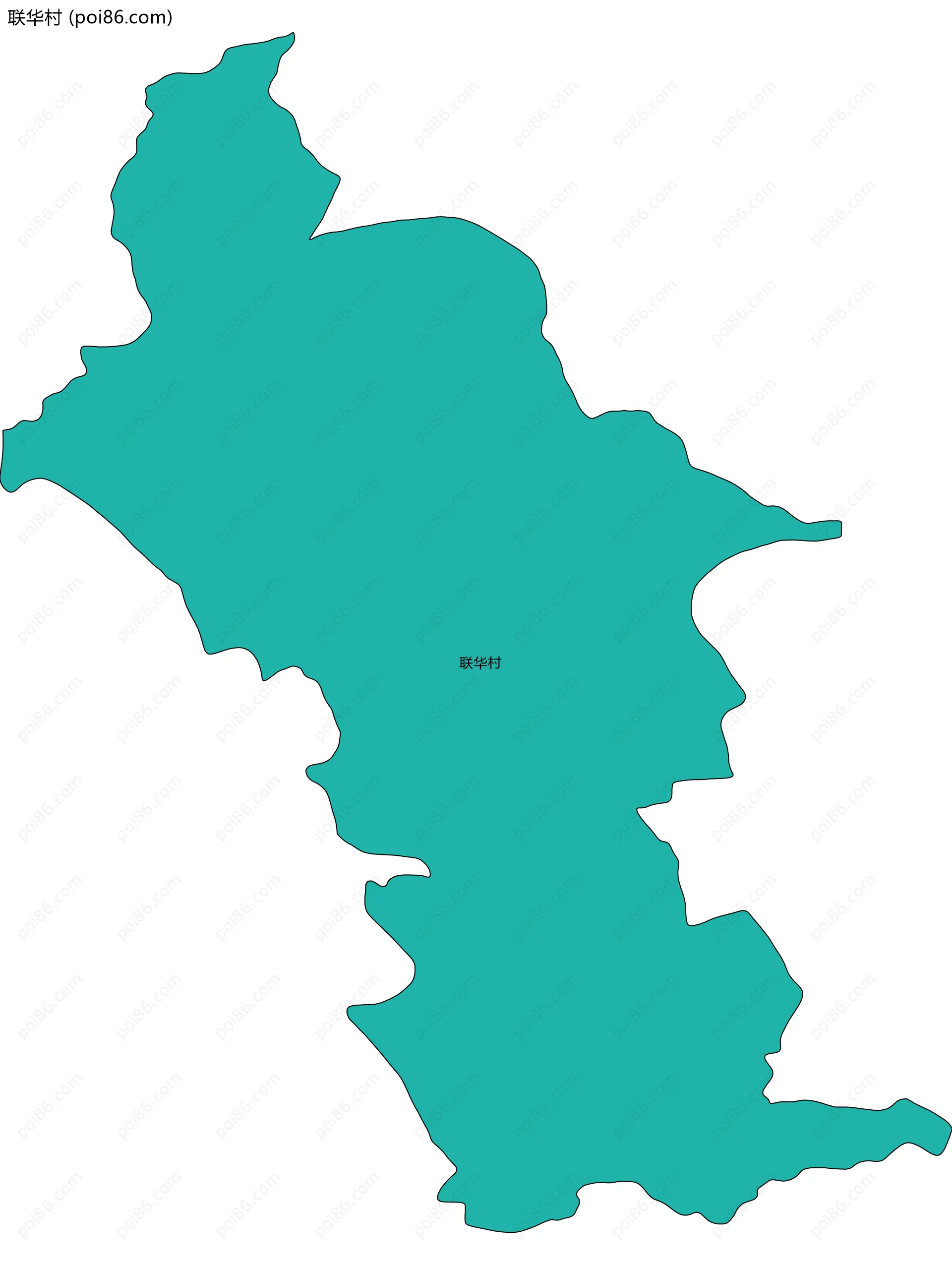 联华村边界地图