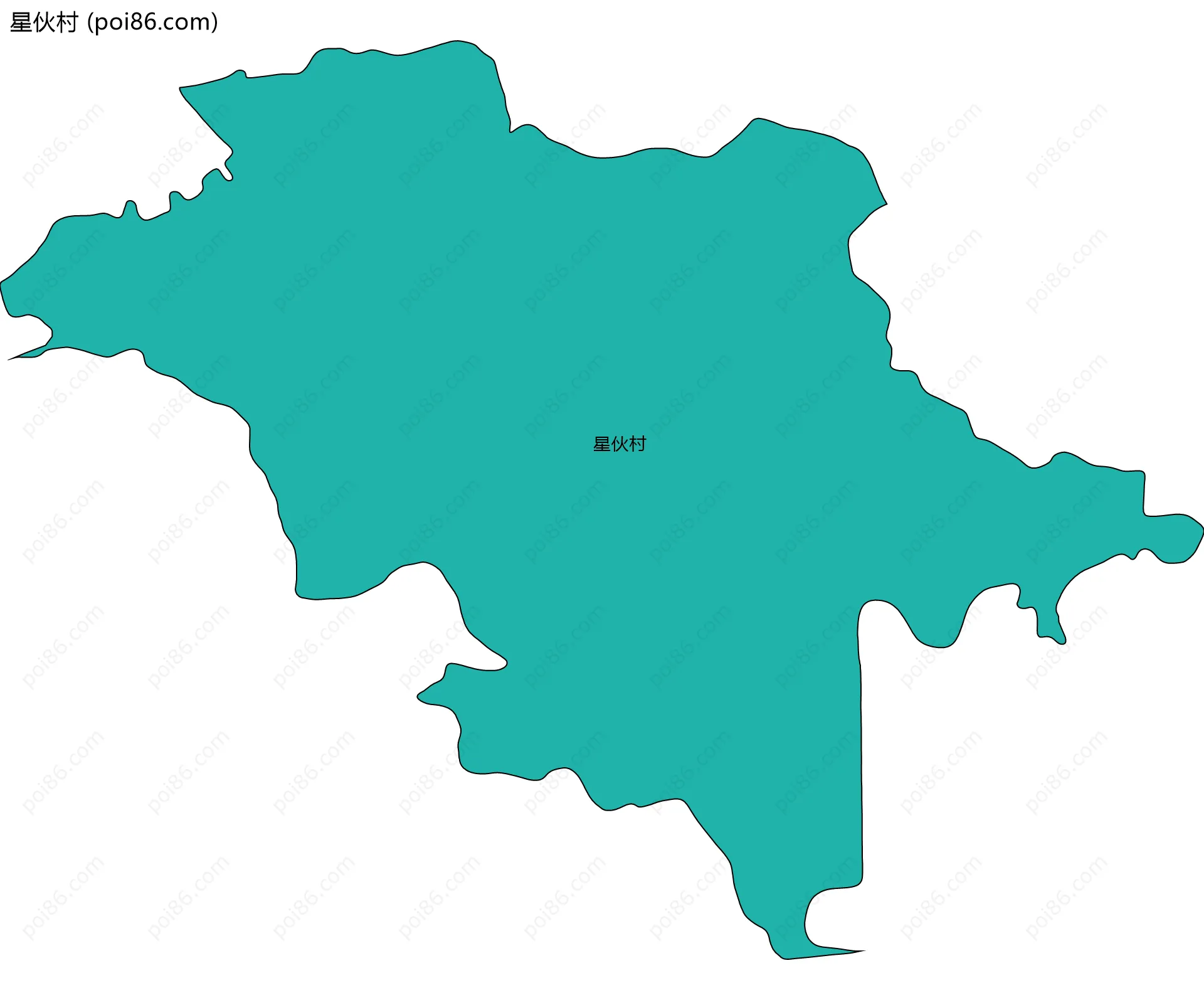 星伙村边界地图