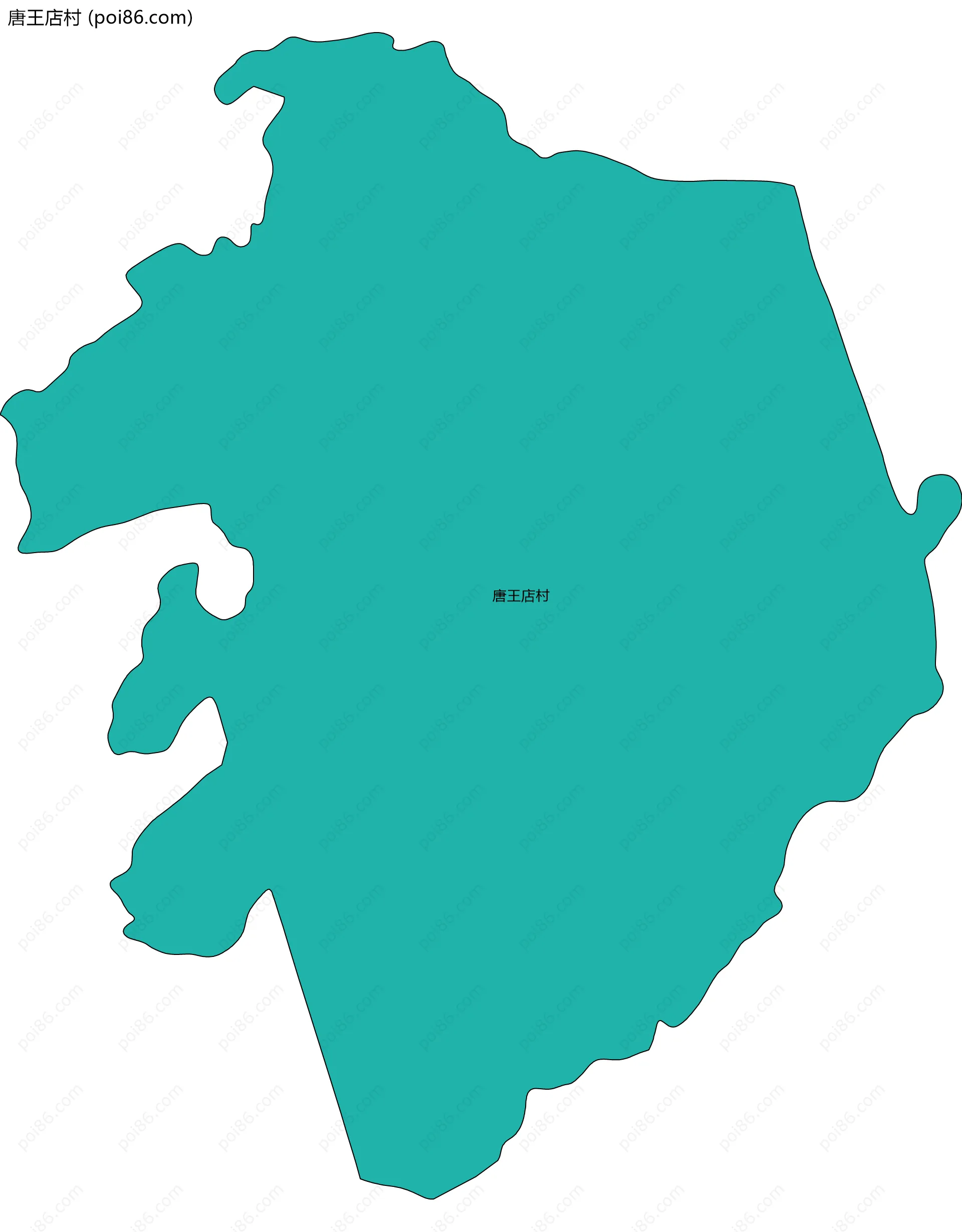 唐王店村边界地图