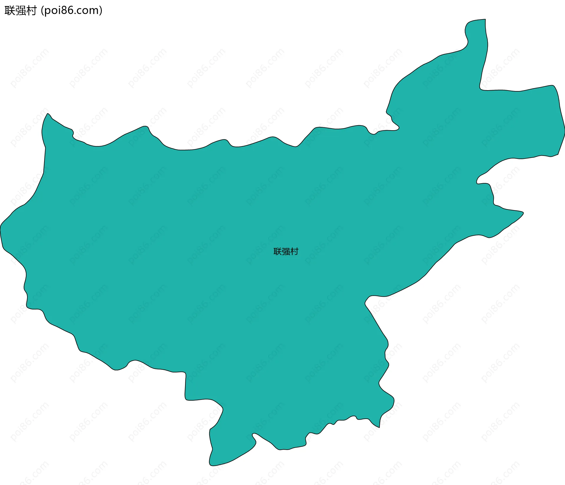 联强村边界地图