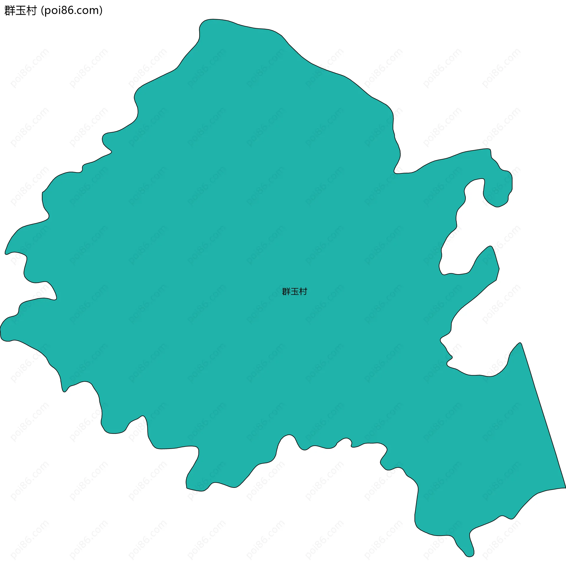 群玉村边界地图