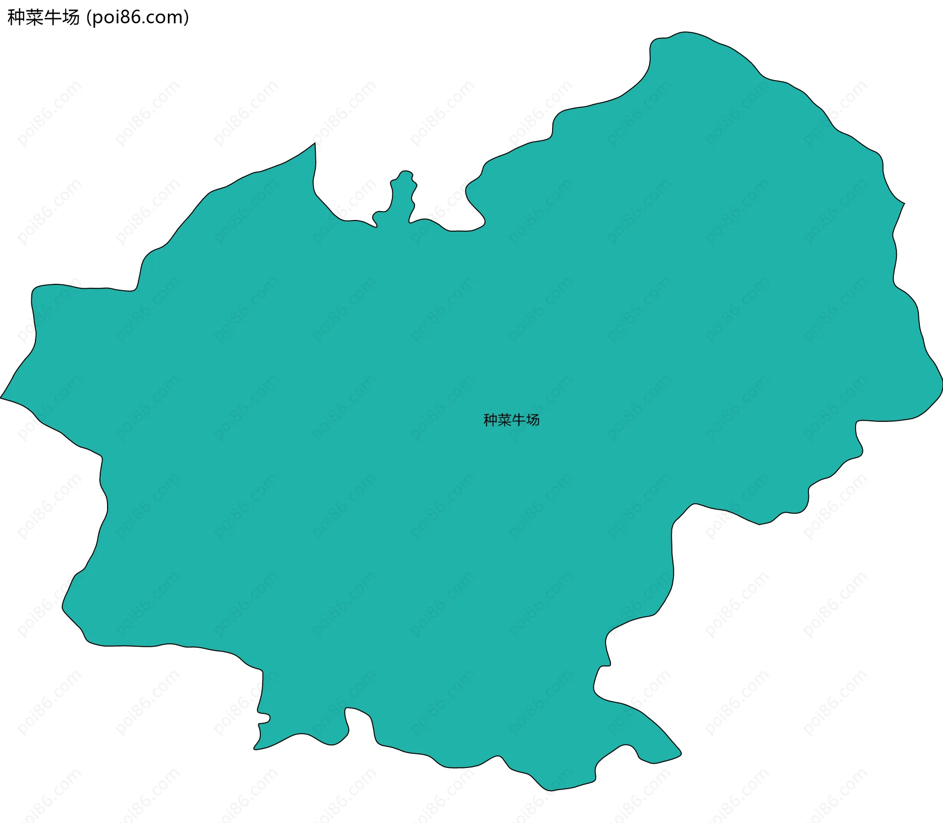 种菜牛场边界地图