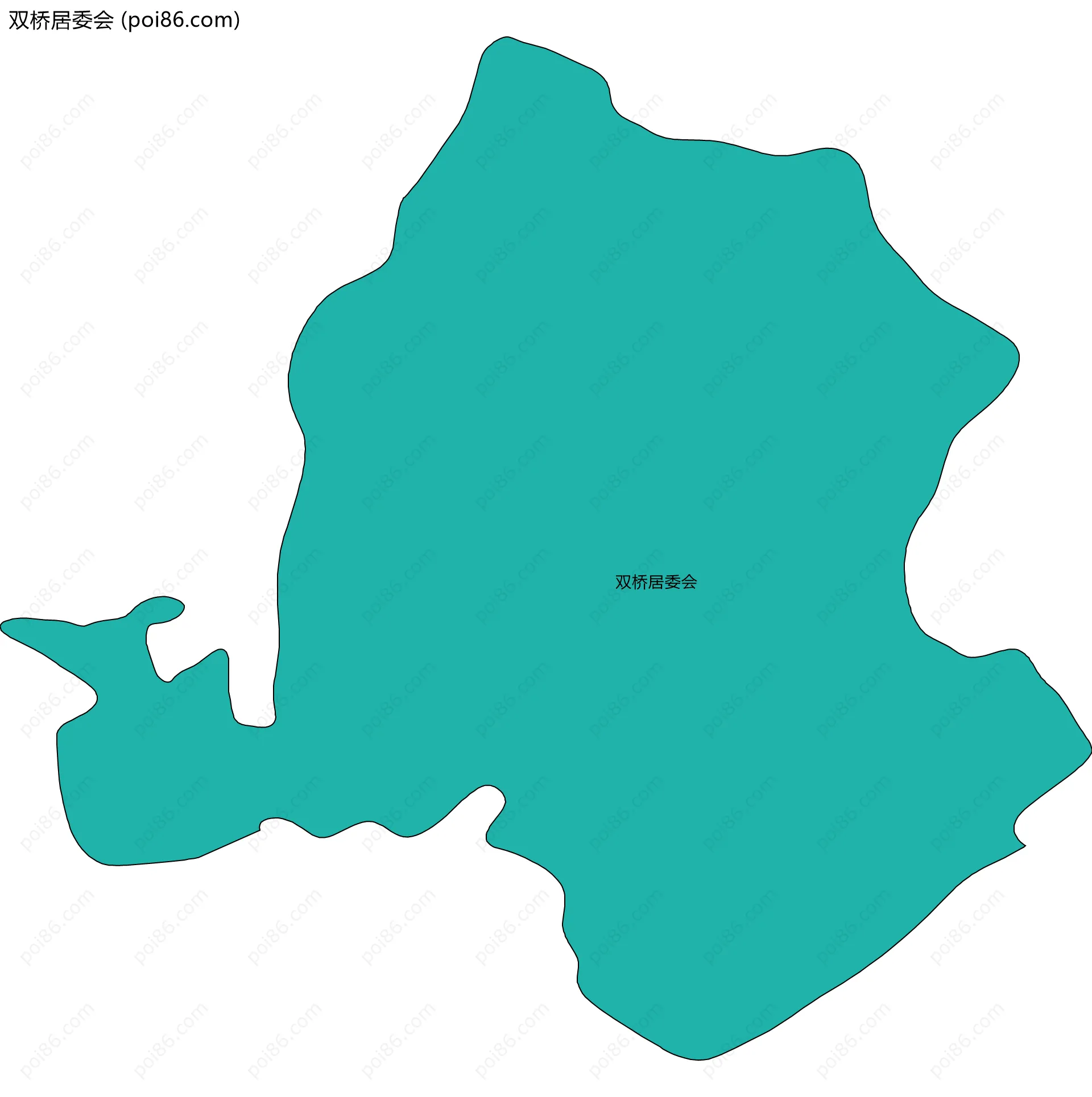 双桥居委会边界地图