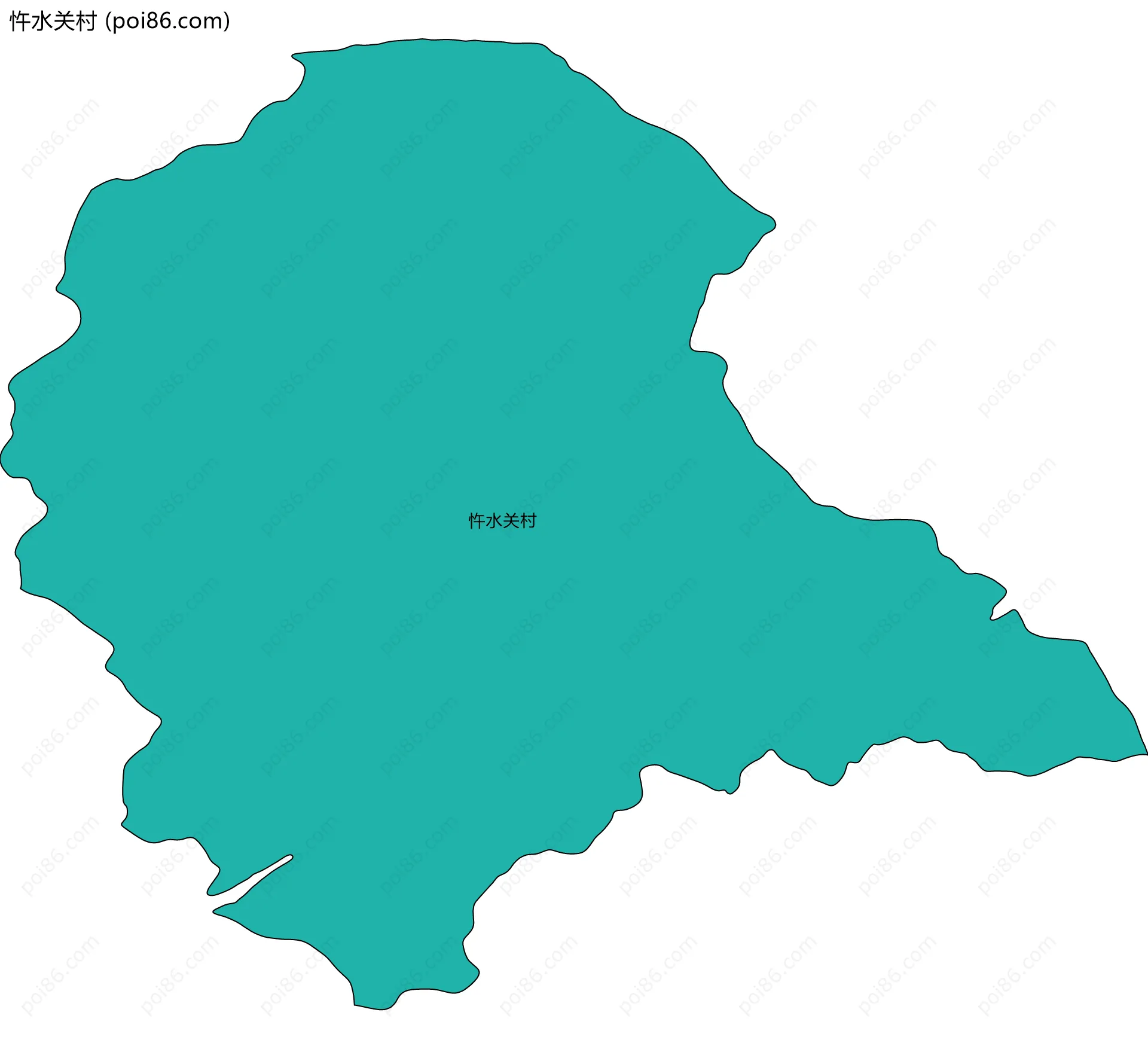 忤水关村边界地图