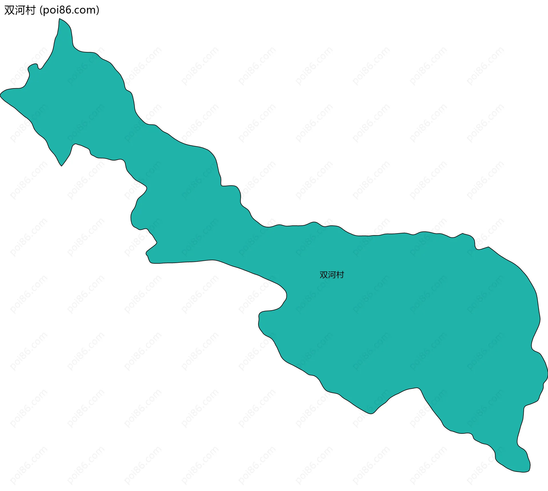 双河村边界地图