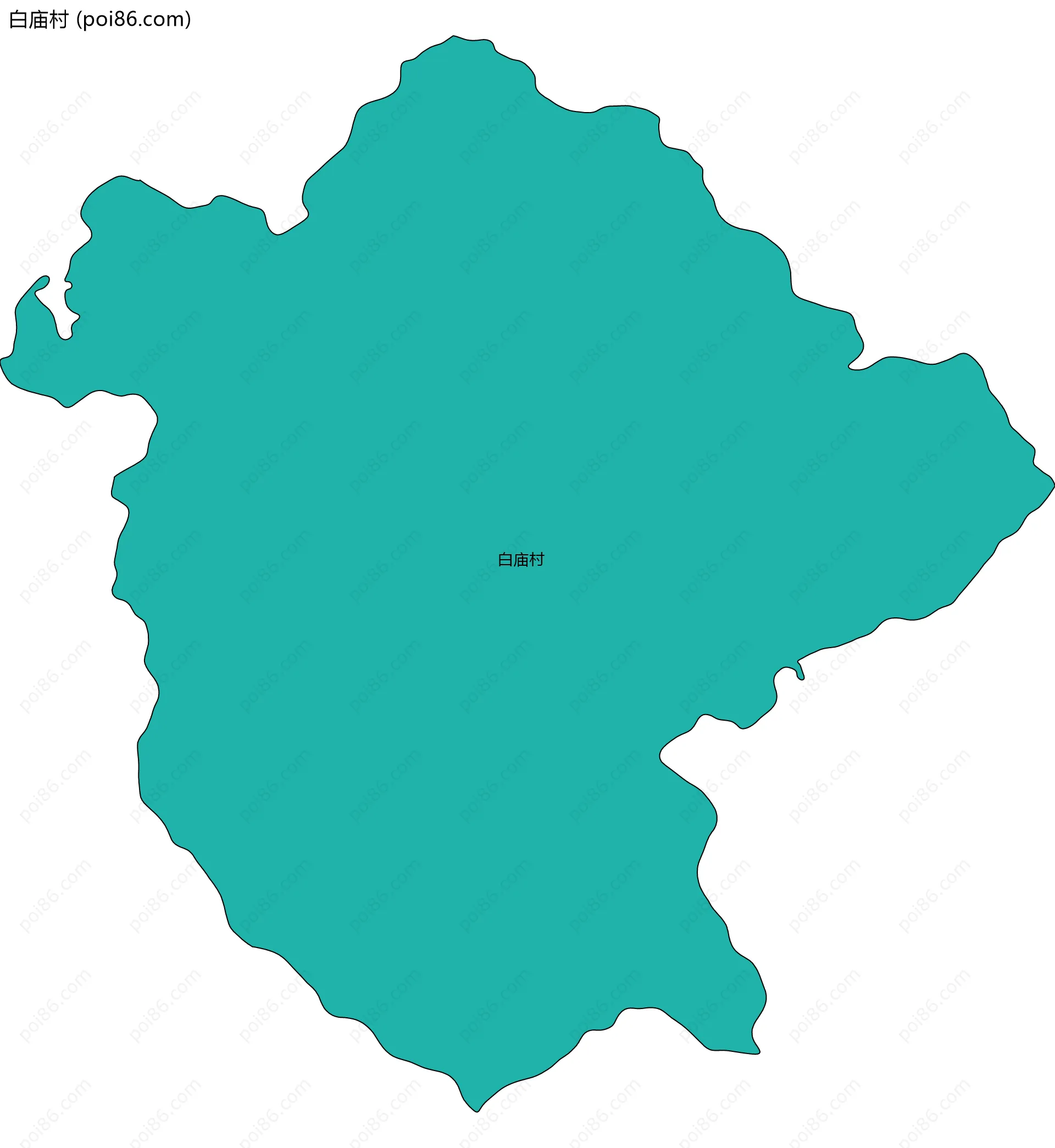 白庙村边界地图