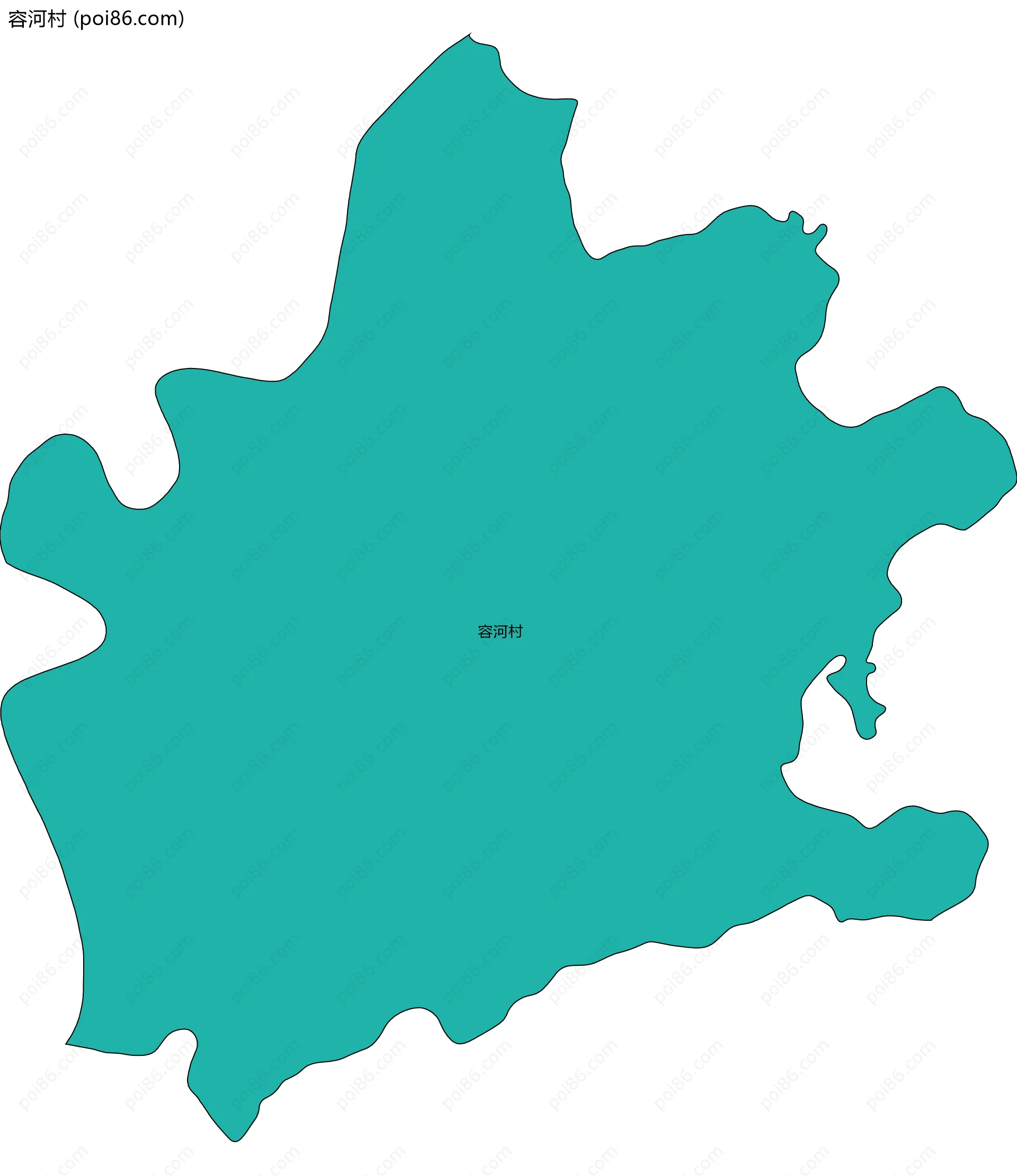 容河村边界地图