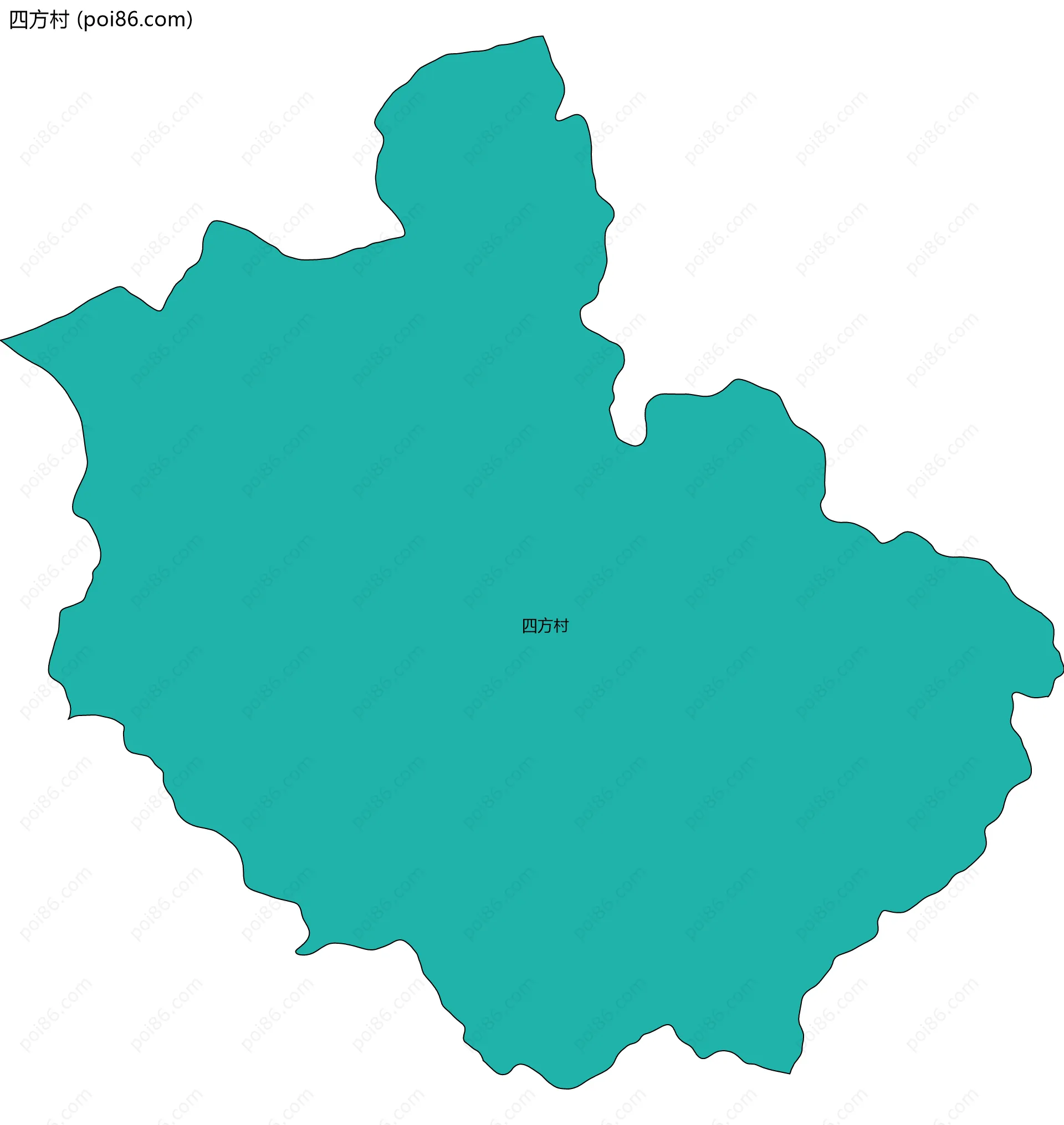 四方村边界地图
