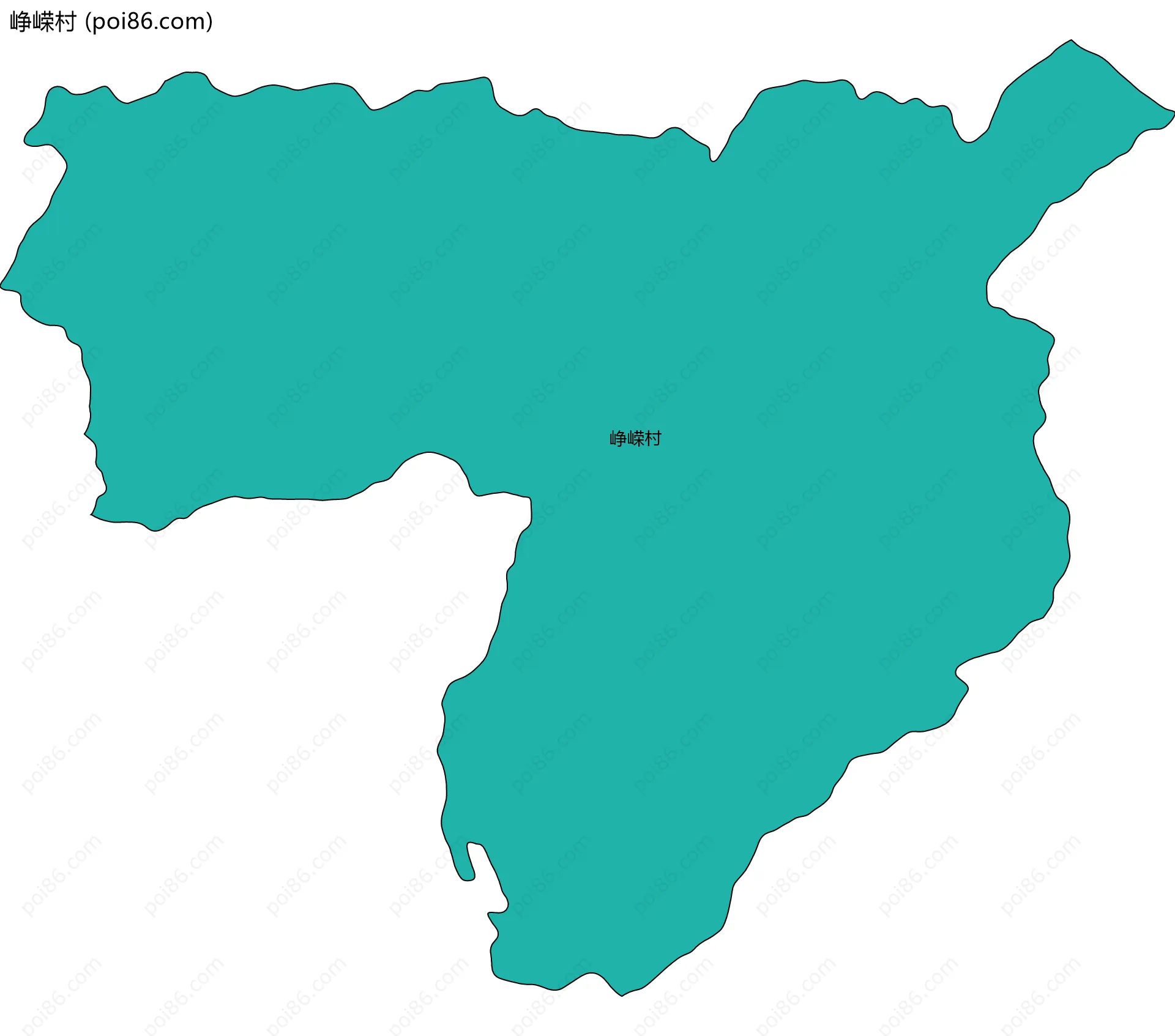 峥嵘村边界地图