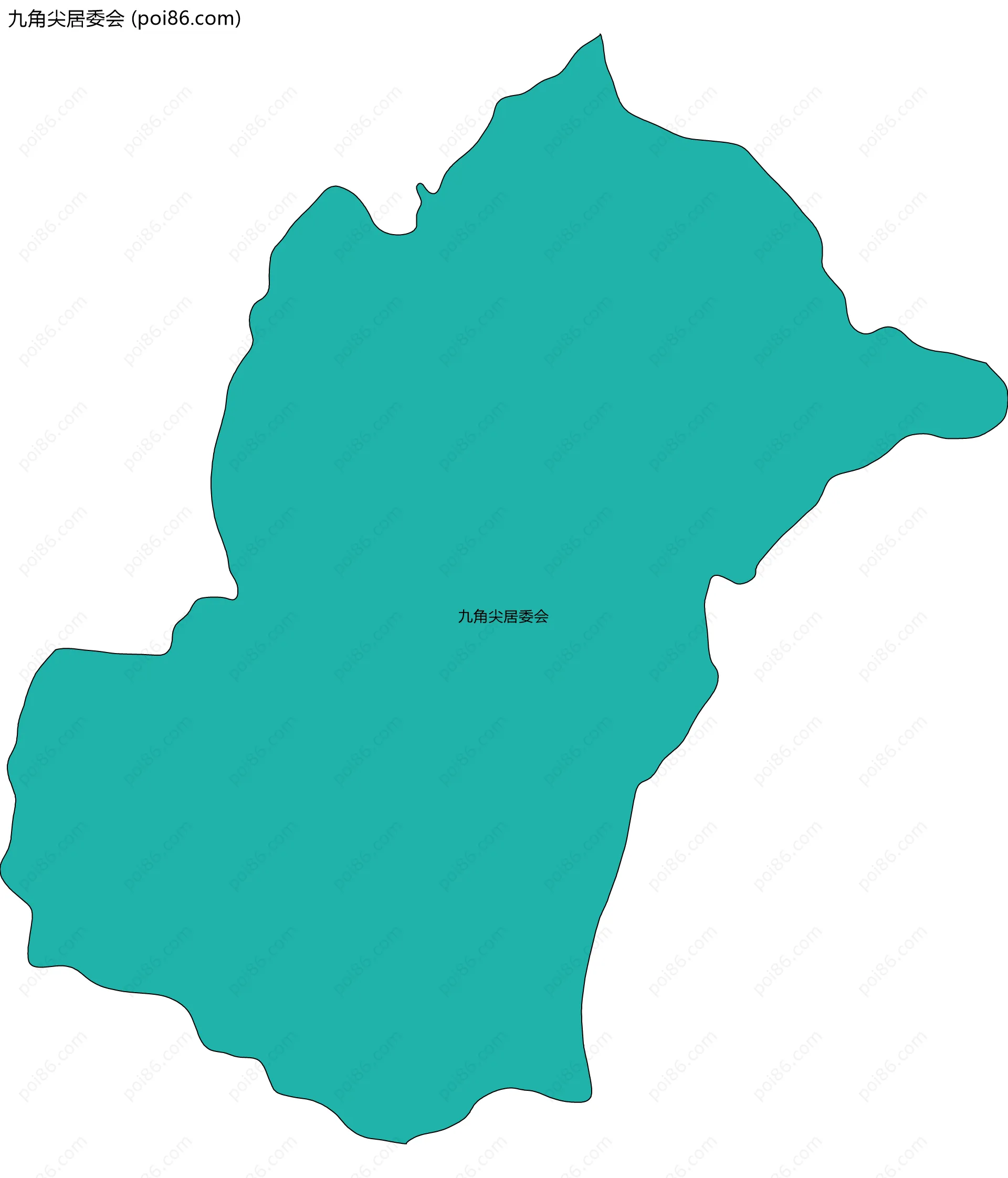 九角尖居委会边界地图