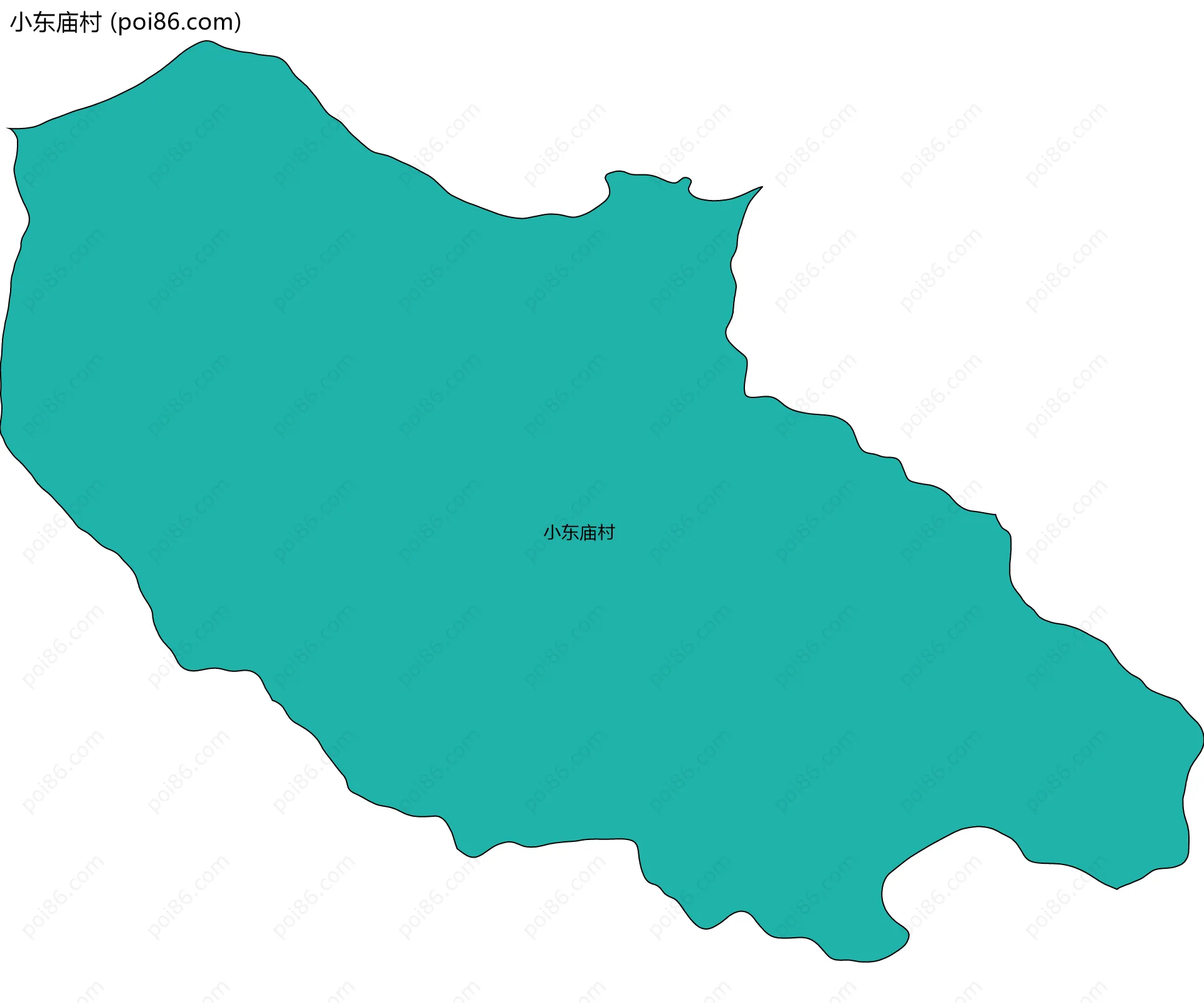 小东庙村边界地图